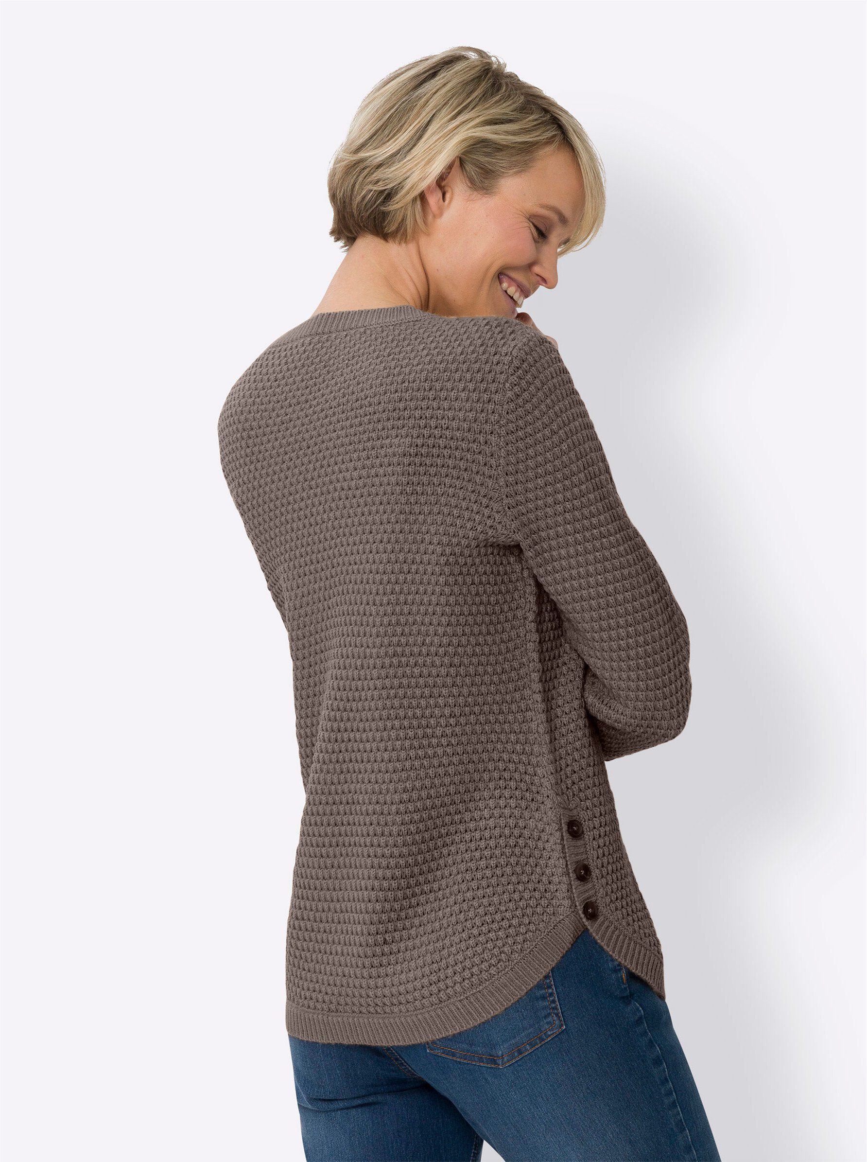 Sieh an! Strickpullover Langarm-Pullover günstig online kaufen