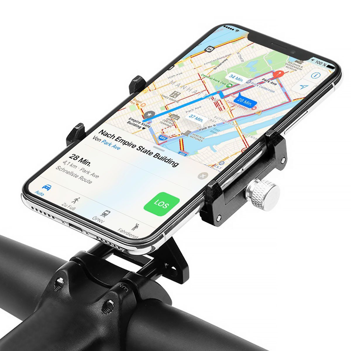 Smartphone-Halterung Fahrrad Lenkervorbau Handy Vorbau Halterung für E-Bike MTB Citybike