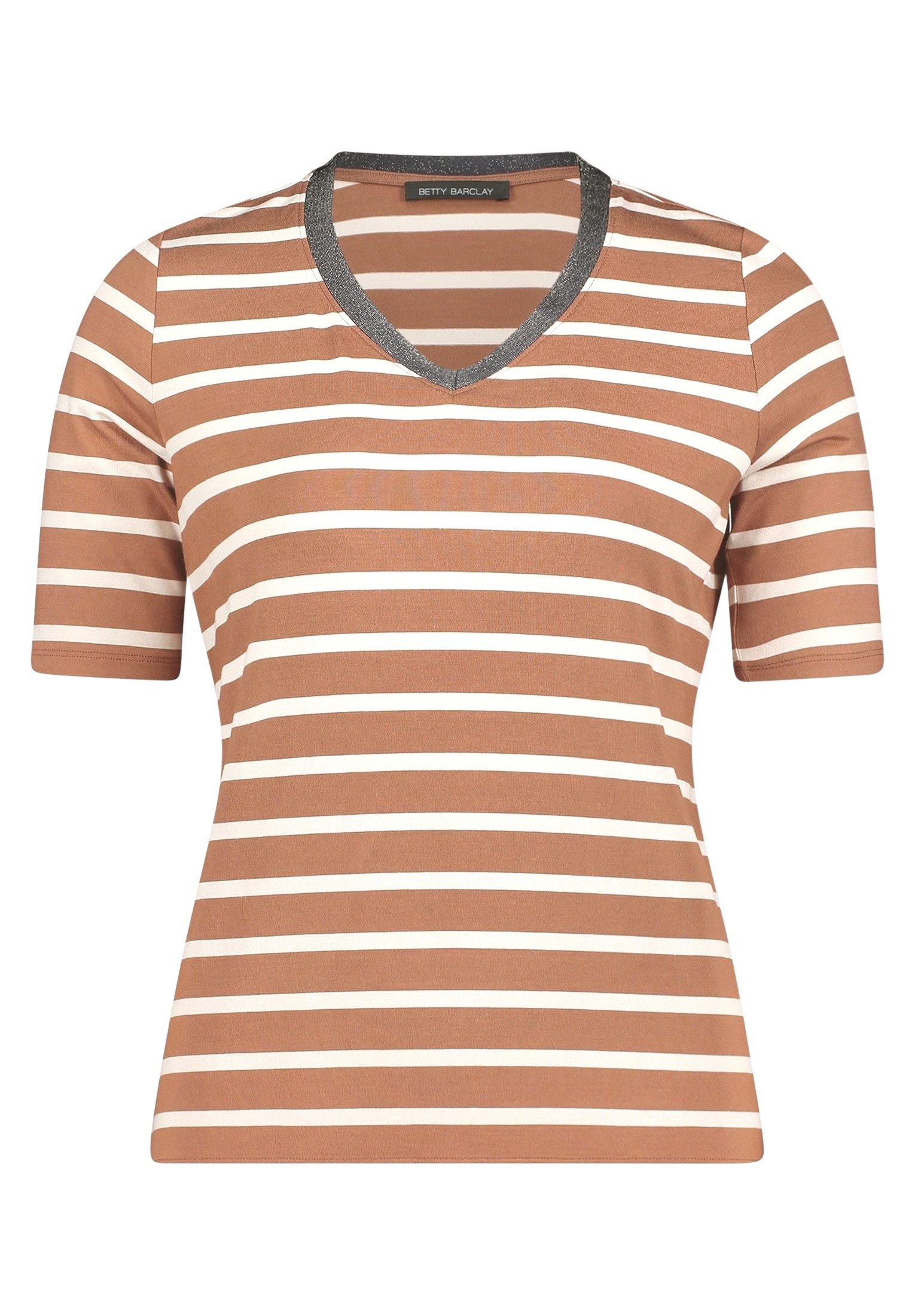 Betty Barclay Kurzarmshirt Damen mit V-Ausschnitt (1-tlg)