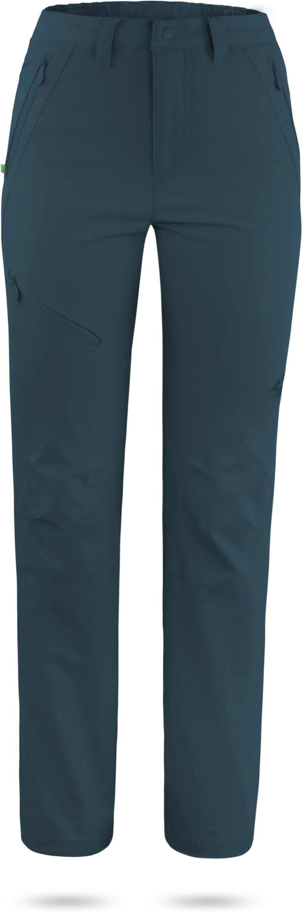 normani Outdoorhose Damen Softshellhose Lavieille Trekkinghose Wanderhose Funktionshose auf 3/4 Länge kürzbar mit Sonnenschutzfaktor 50+ Navy