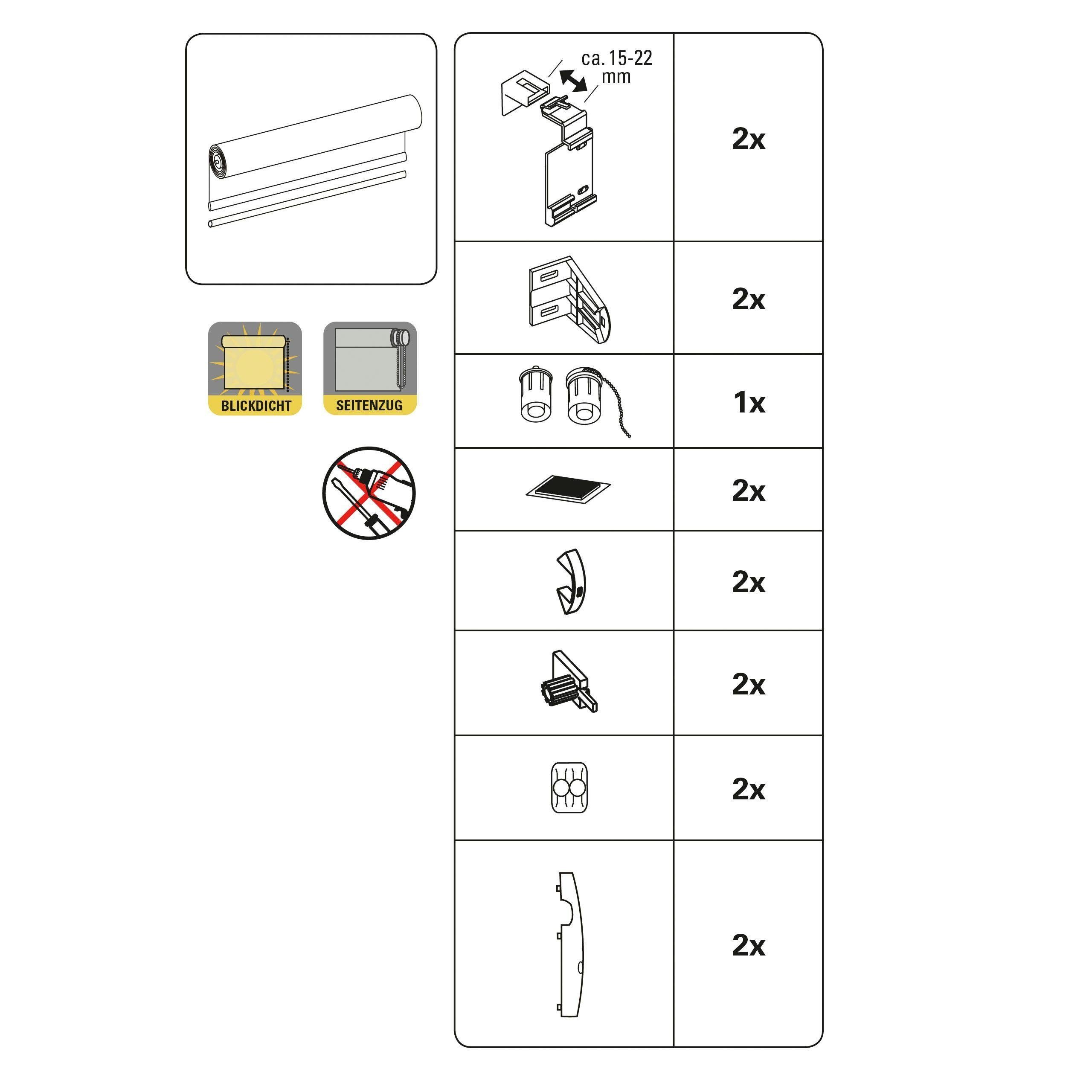 Motiv Seitenzugrollo Triangle, Bohren, GARDINIA, Easyfix mit Klemmfix, Rollo freihängend, ohne Lichtschutz, Triangle