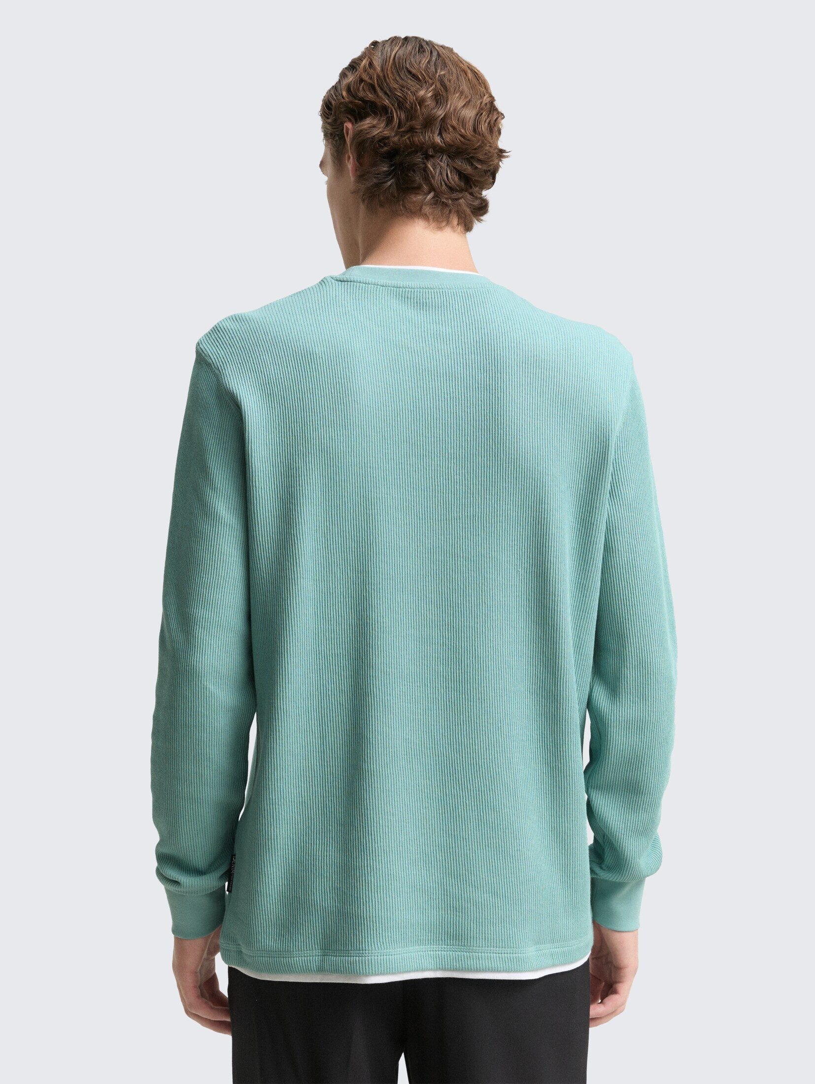 TOM TAILOR Denim Langarmshirt T-Shirt Langarmshirt im 2-in-1-Look