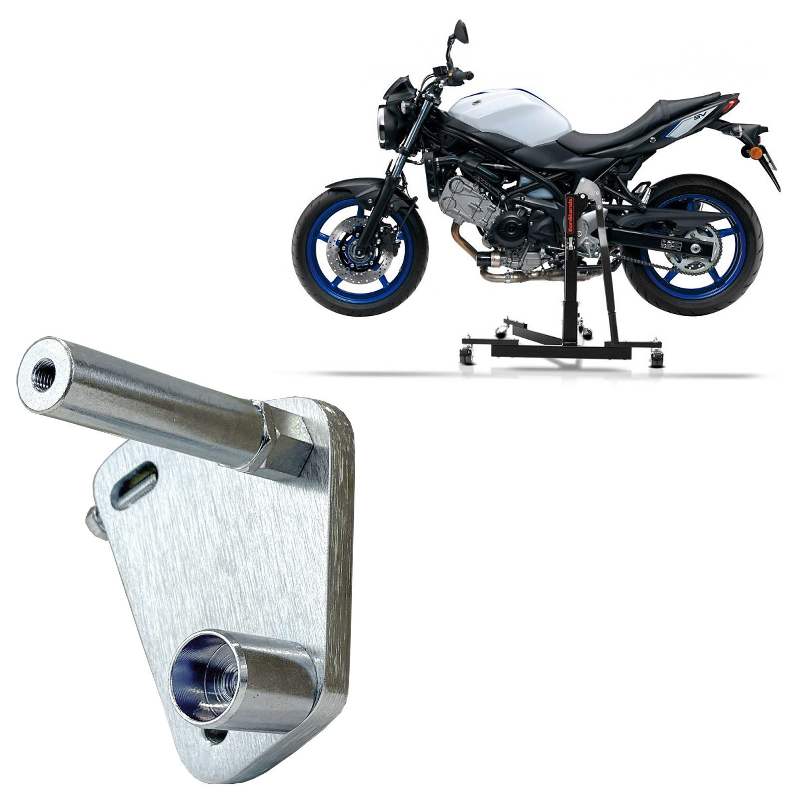 ConStands Motorradheber Adapterplatte für # Power Classic / Evo für Suzuki SV 650/ X 16-25