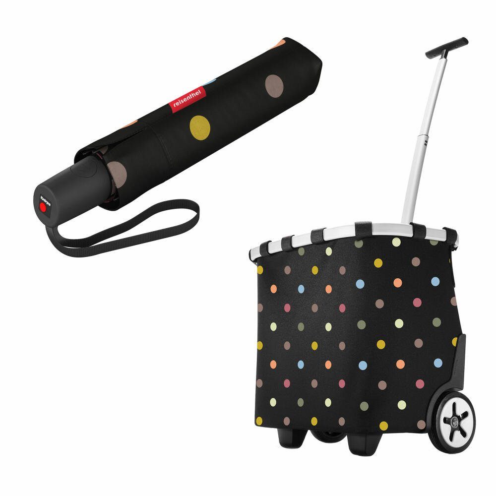 REISENTHEL® Einkaufstrolley carrycruiser Set Dots, mit umbrella pocket duomatic