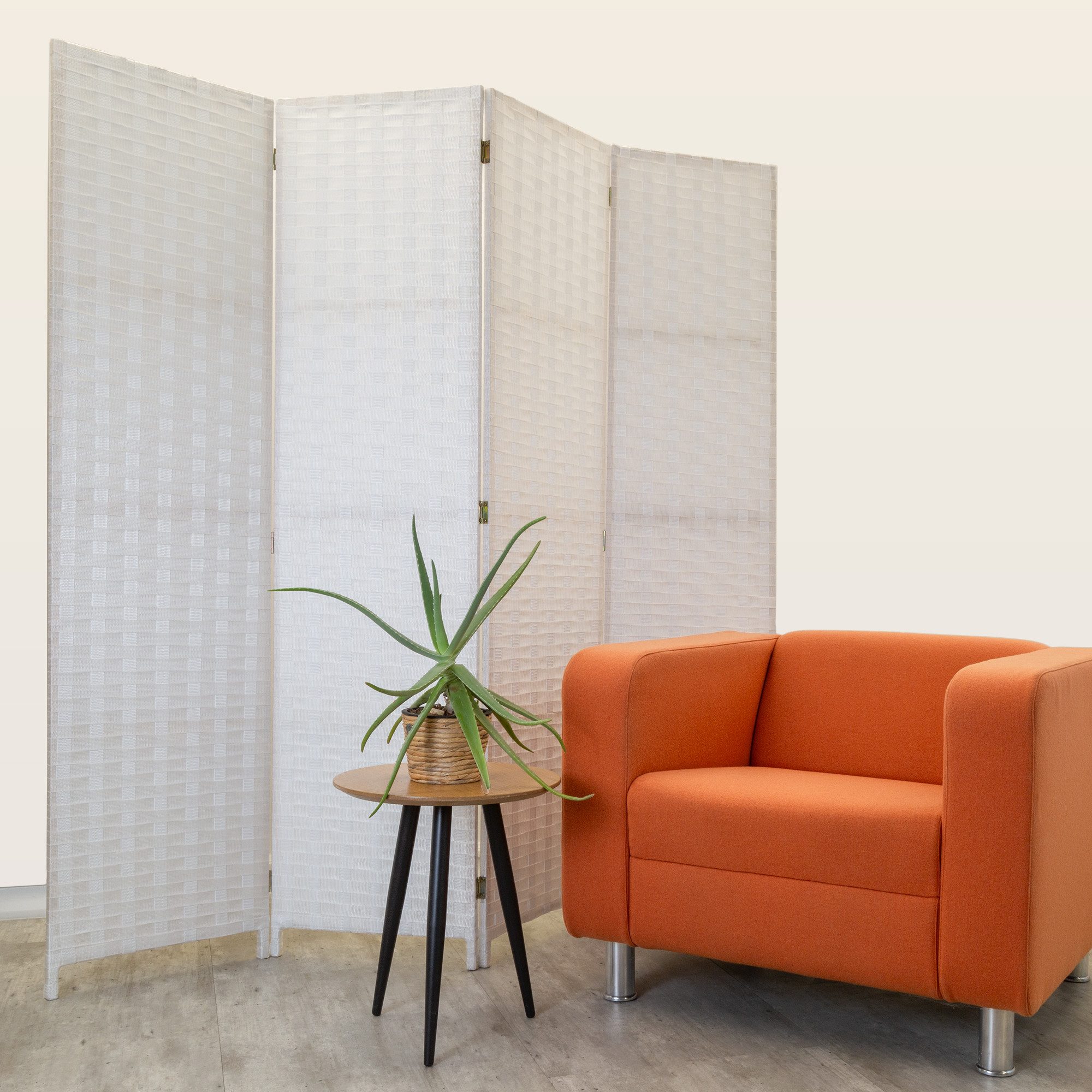 Hexim Raumteiler, Paravent 180x180 cm - Trennwand 4-teilig klappbar für Inn günstig online kaufen