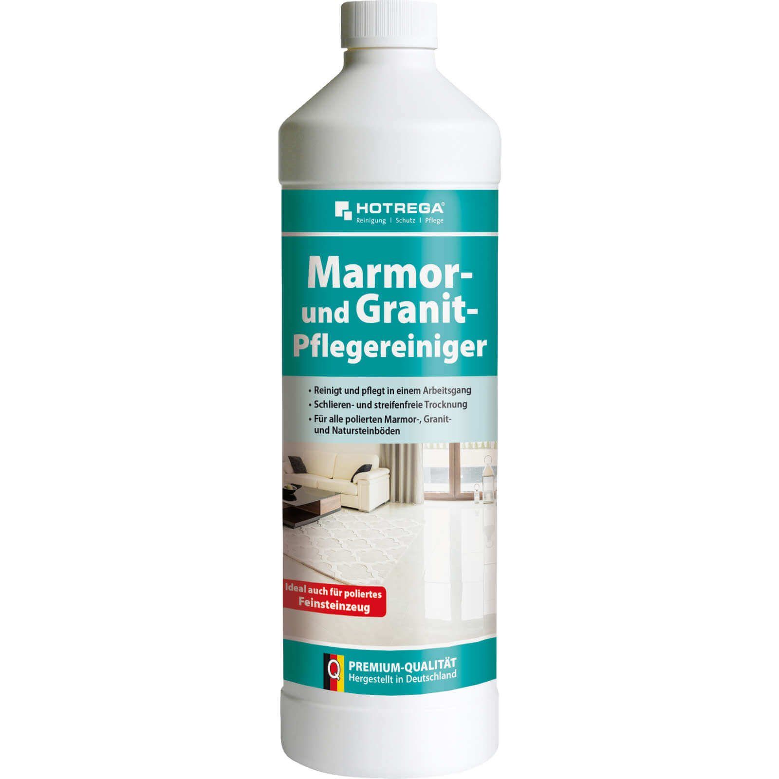 HOTREGA® Marmor und Granit Pflegereiniger Konzentrat 1L Pflegeset