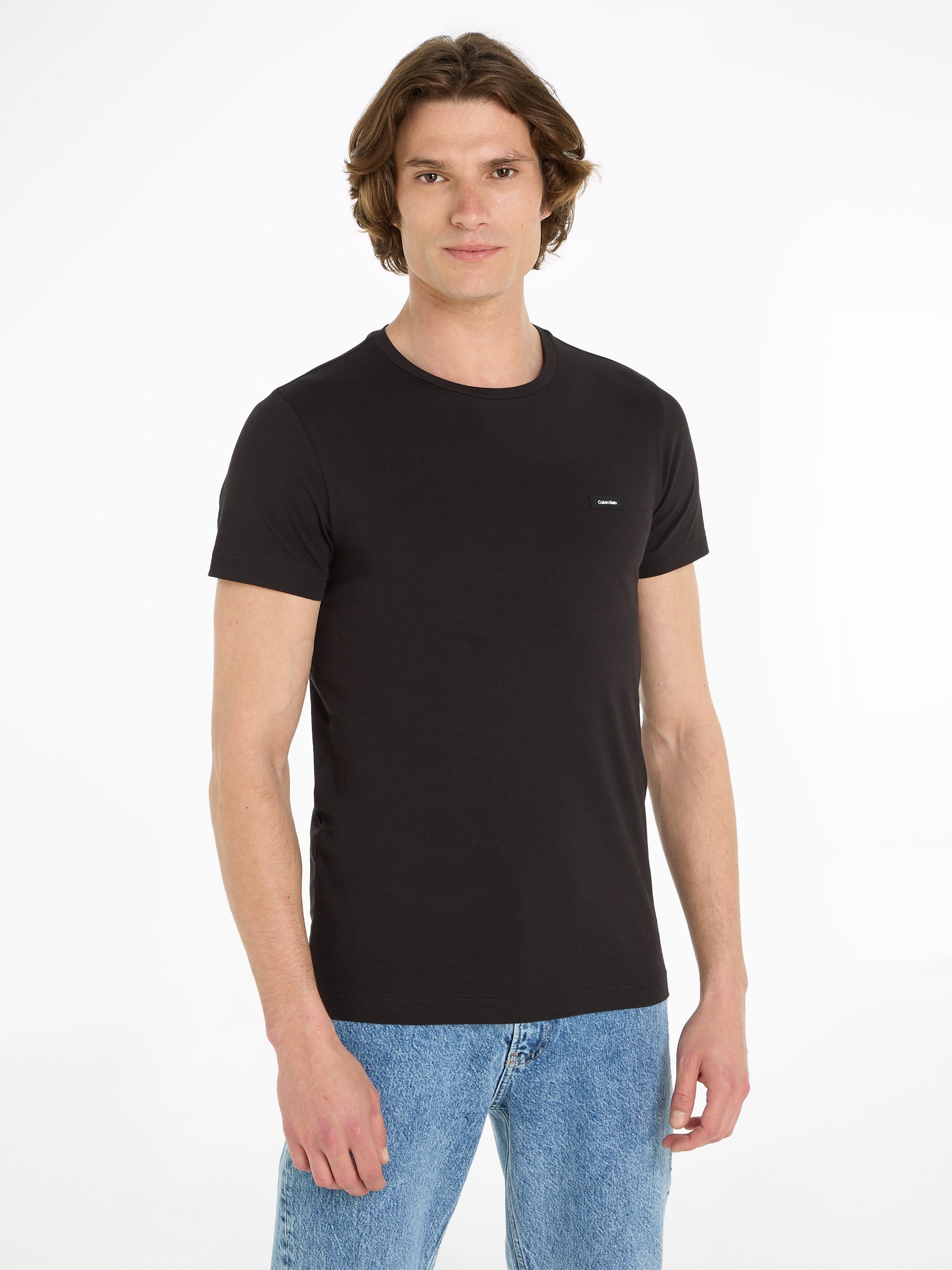 Calvin Klein T-Shirt STRETCH SLIM FIT T-SHIRT Ck Black