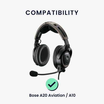 kwmobile 2x Ohr Polster für Bose A20 Aviation / A10 Ohrpolster (Ohrpolster Kopfhörer - Kunstleder Polster für Over Ear Headphones)
