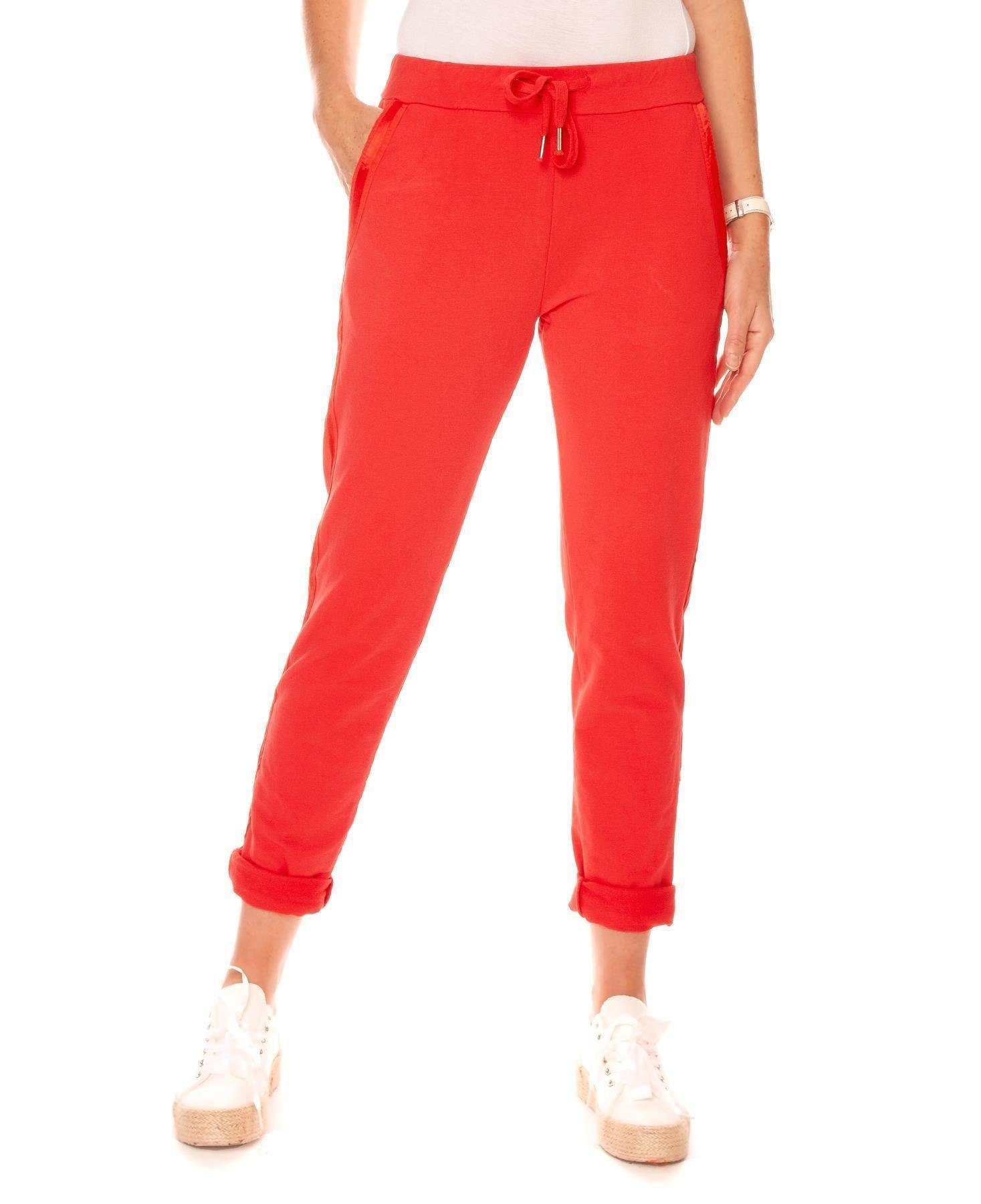 Easy Young Fashion Sweathose Sweathose mit Seitenstreifen 8181