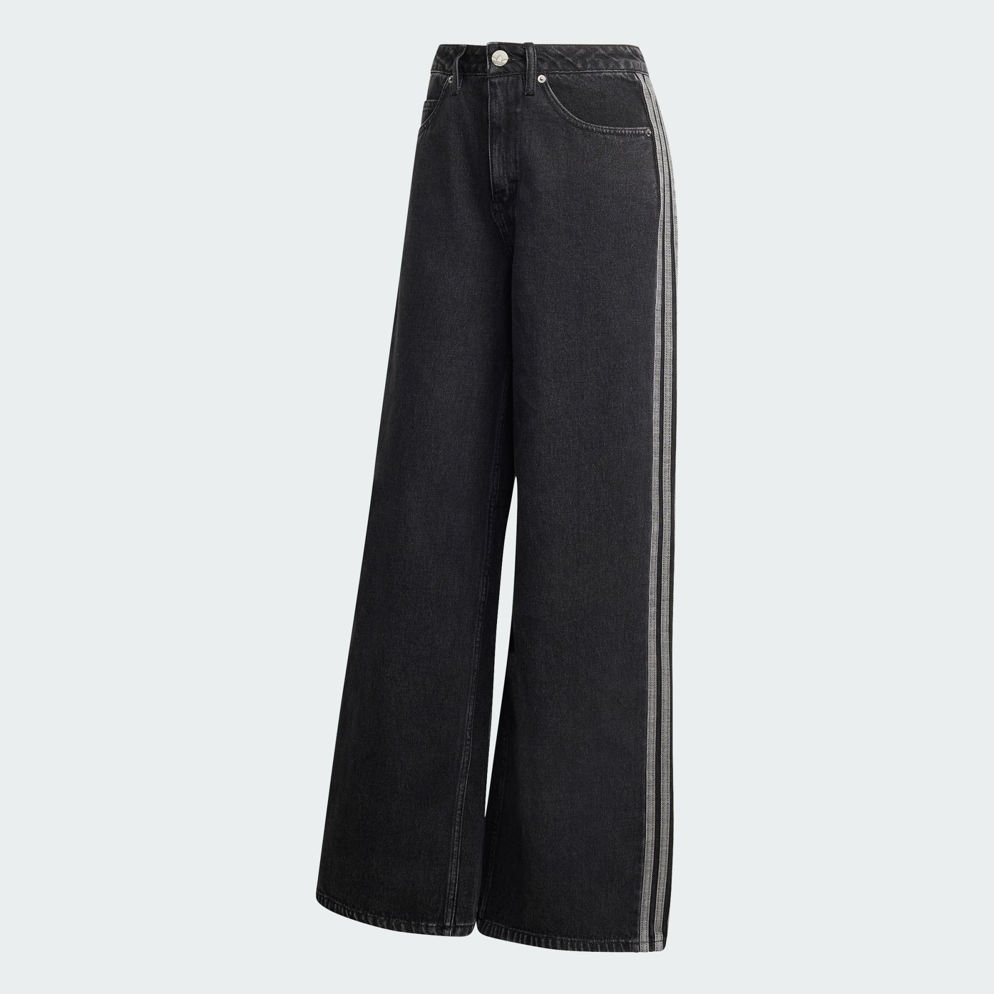 adidas Originals Loose-fit-Jeans JEANSHOSE, HOHER BUND, WEITES BEIN (1-tlg)