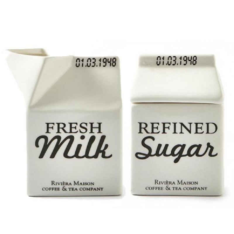 Rivièra Maison Milchkännchen »Milch und Zucker Set Carton (2-teilig)«