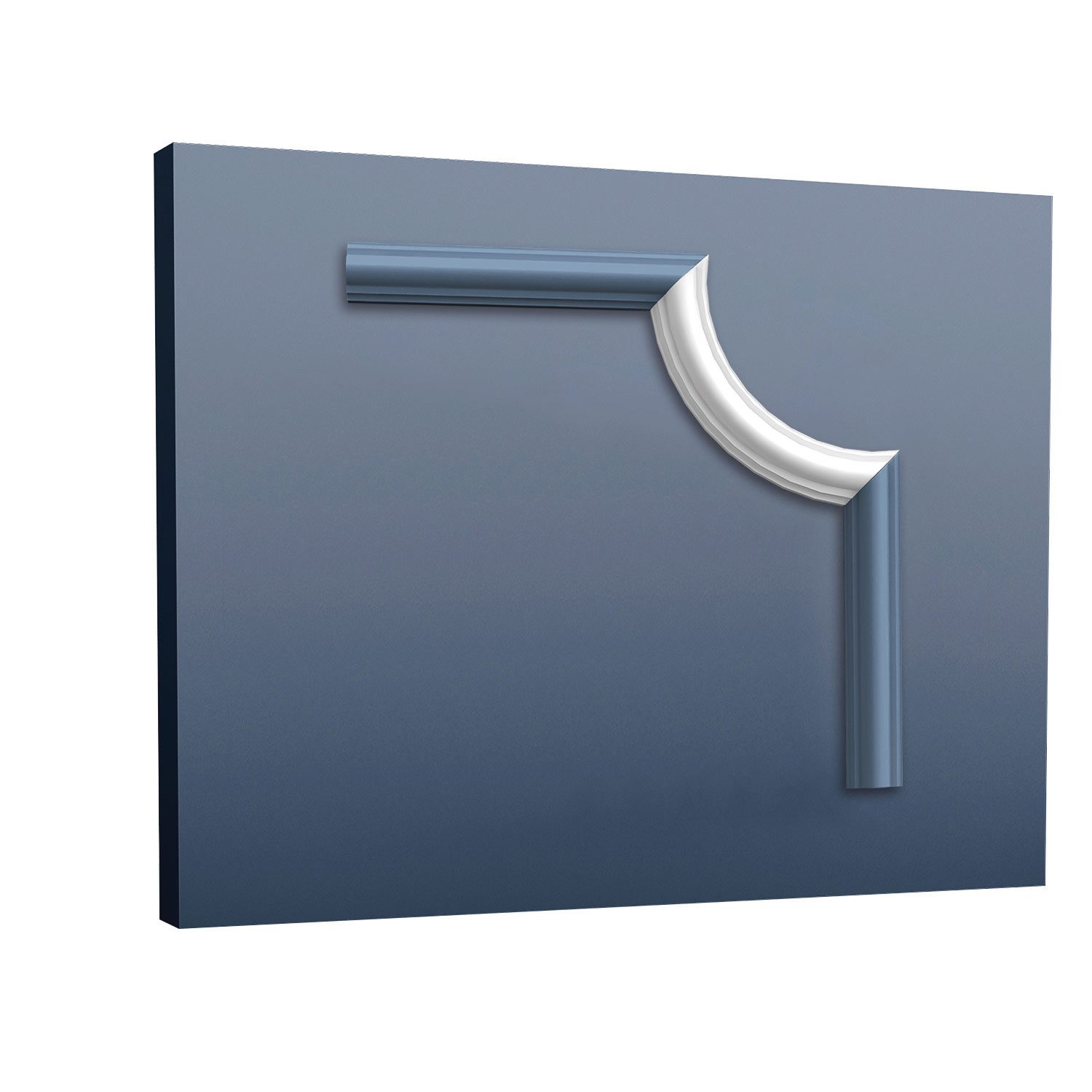 Orac Decor Zierleiste PX120A Stuck Eckelement Wand-Fries-leisten Rahmen-Dekor-Profil, kleben, Duropolymer®, 1-St., 1 x Stuckleiste, Eckelement für Wandleiste Stuckleiste Profilleiste Zierelement