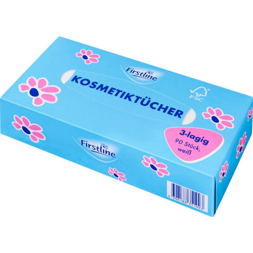Firstline Kosmetiktücher Firstline kosmetiktuch 90 Stück 3-Lagig