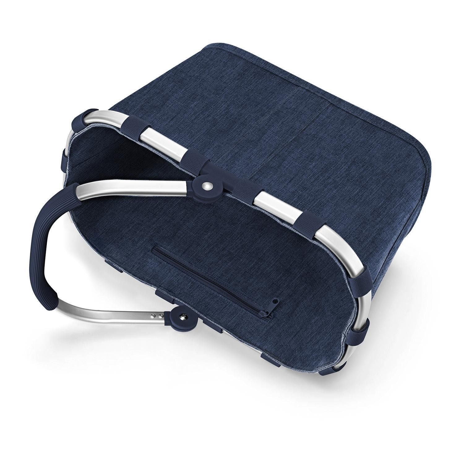 REISENTHEL® Einkaufskorb CARRYBAG XS TWIST NAVY, Blau, Polyester, Aluminium, Faltbar, mit Griff, Wasserabweisend