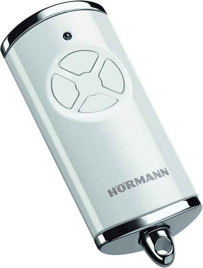 Hörmann Garagentor-Funkempfänger Hörmann Handsender HSE4 868-BS Hochglanz Chrom weiß Fernbedienung