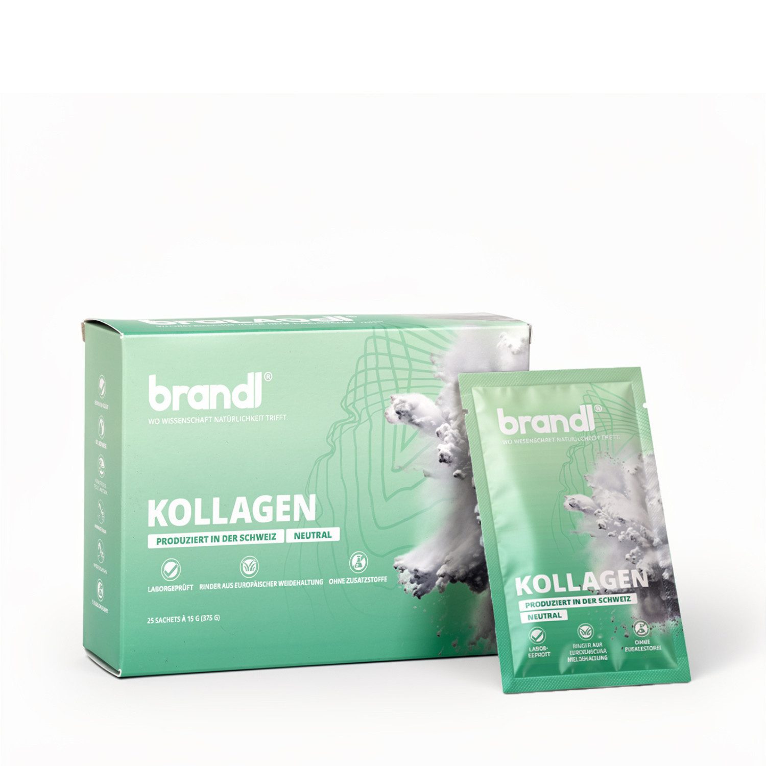 Brandl Nutrition Kollagen Pulver Sachet Pulver, 750 g
