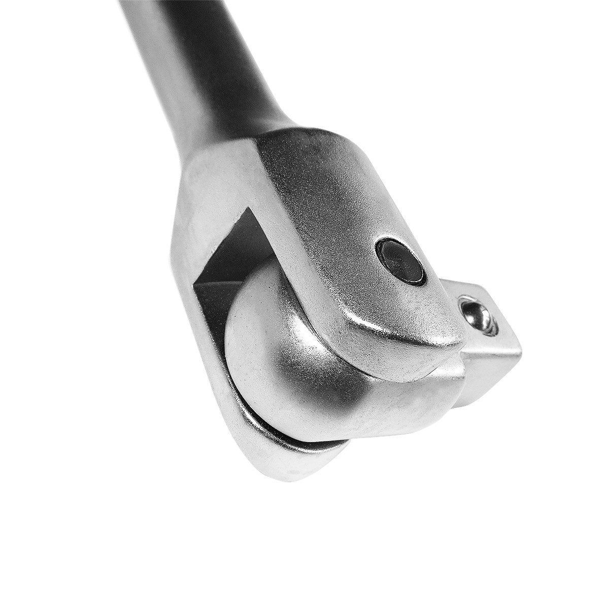 S&R Drehmomentschlüssel Gelenkgriff, Drehgriff 1/2", 600mm Ø 16 mm, Schiebegriff mit Gelenk, Extra Belastbar für Stecknüsse, Steckgriff Bruchfest, mattiert