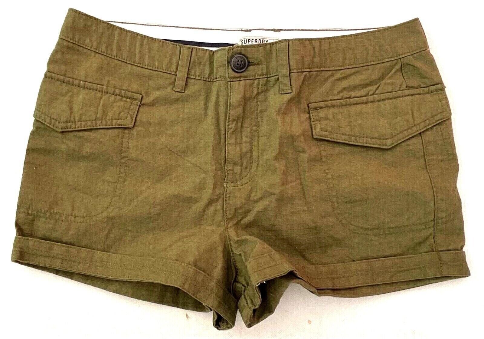 Superdry Cargoshorts Superdry Damen Utility Cargo Shorts, Capulet Olive/Grün.