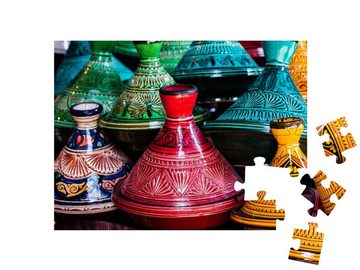 puzzleYOU Puzzle Keramik-Tajine, Marokko, 48 Puzzleteile, puzzleYOU-Kollektionen Marokko