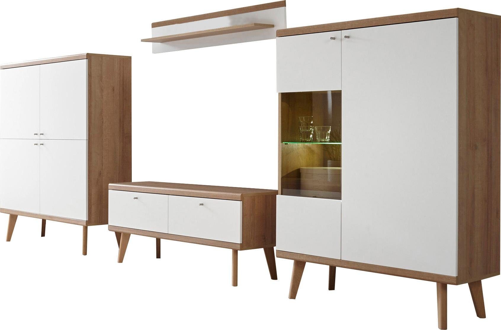 Home affaire Wohnwand Merle, (Set, 4-St)