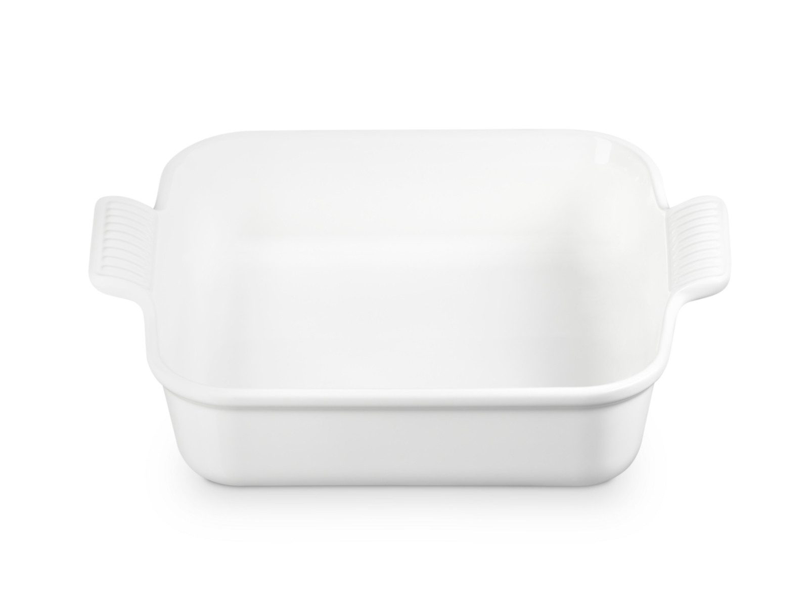 LE CREUSET Auflaufform Auflaufform Tradition quadratisch weiß 23cm, Steinzeug