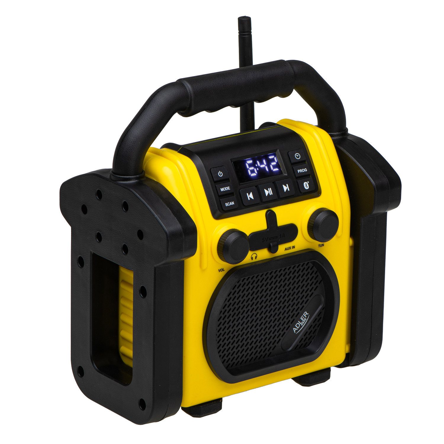 Adler IPX54 10 W AD 1911 Baustellenradio (Bluetooth 5.1)