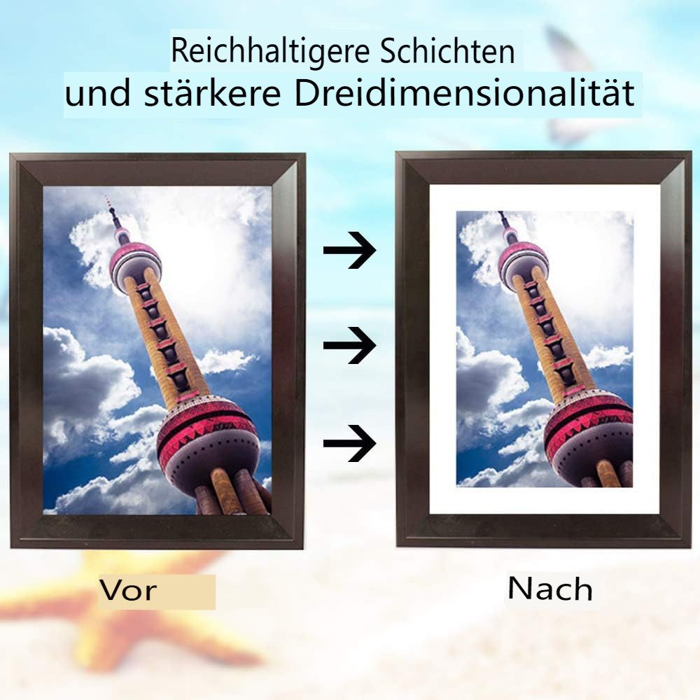 FELIXLEO Einzelrahmen 10 Blätter Passepartout Rahmen, günstig online kaufen
