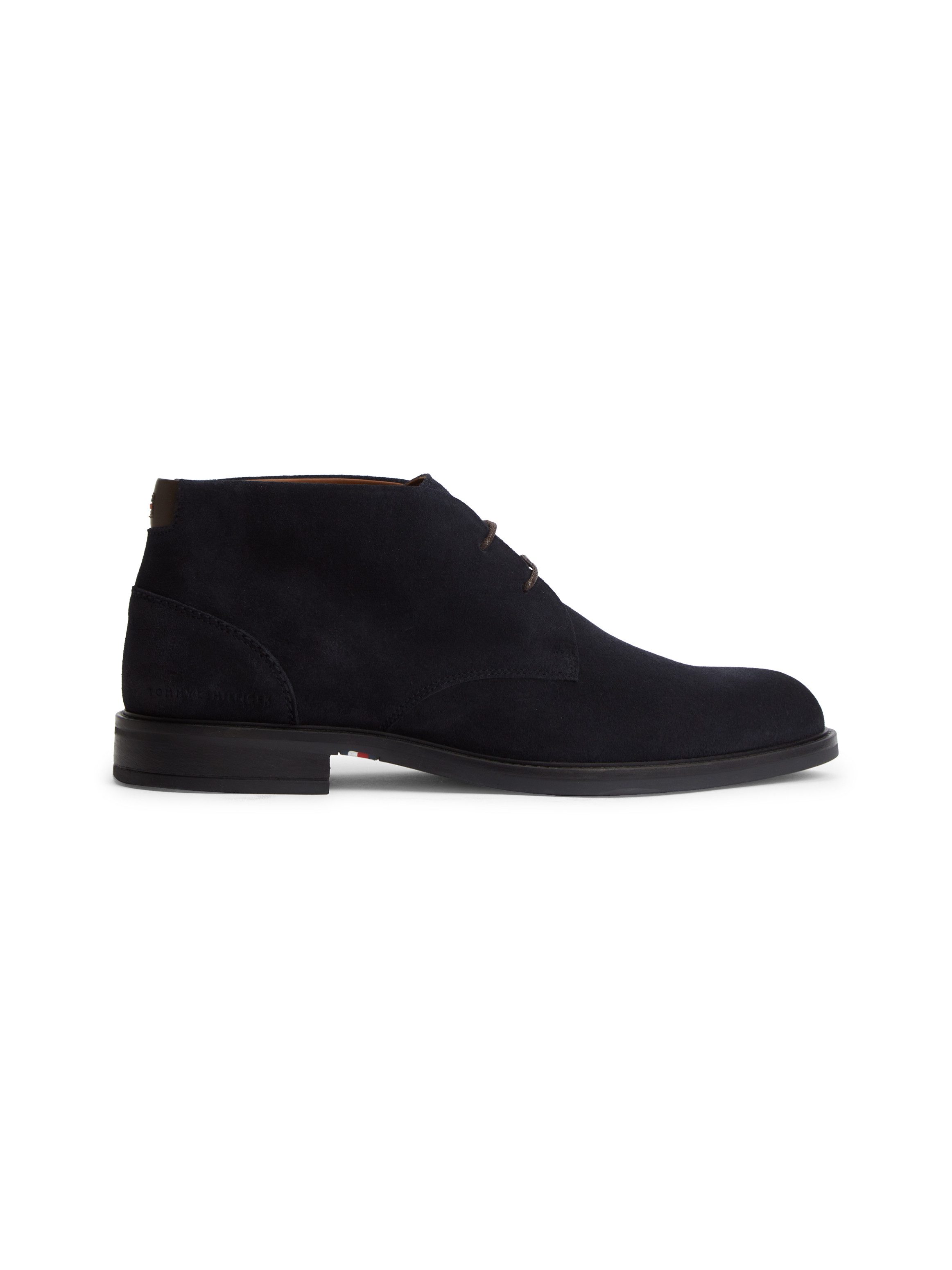 Tommy Hilfiger CORPORATE DRESSY SUEDE LACE BOOT Schnürstiefelette Boots mit Kontrastbesatz an der Ferse – Bild 4 von 5