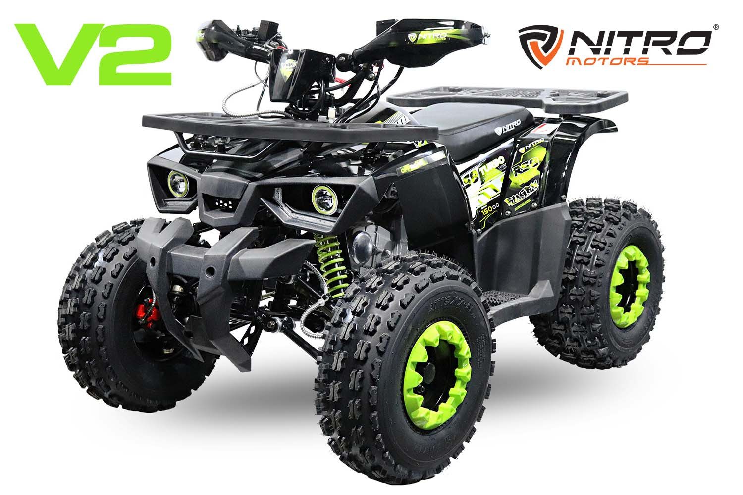 Nitro Motors Quad 150cc midi Kinder Quad Rugby RS8-3G Platin, 60 km/h