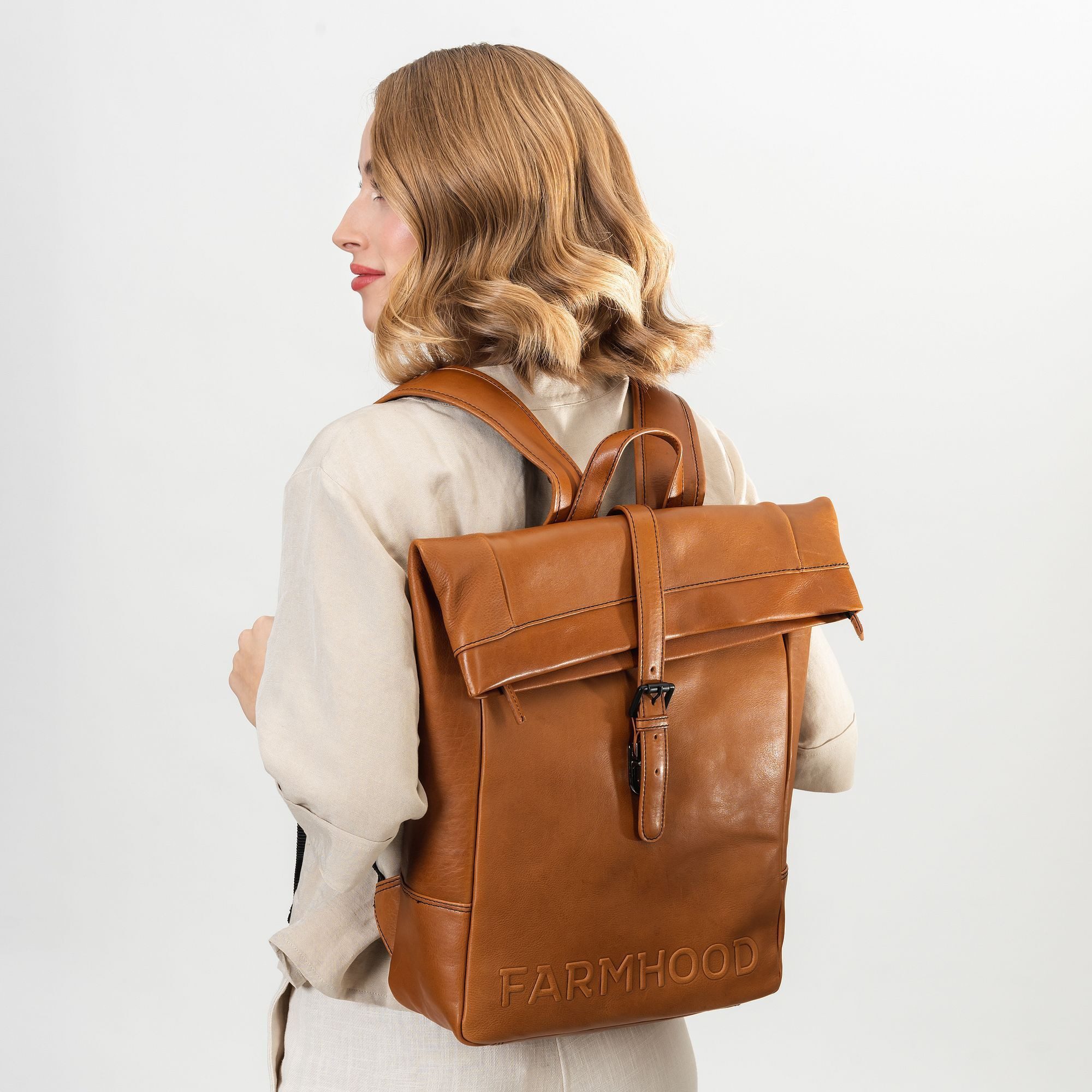 Farmhood Daypack Memphis, Leder