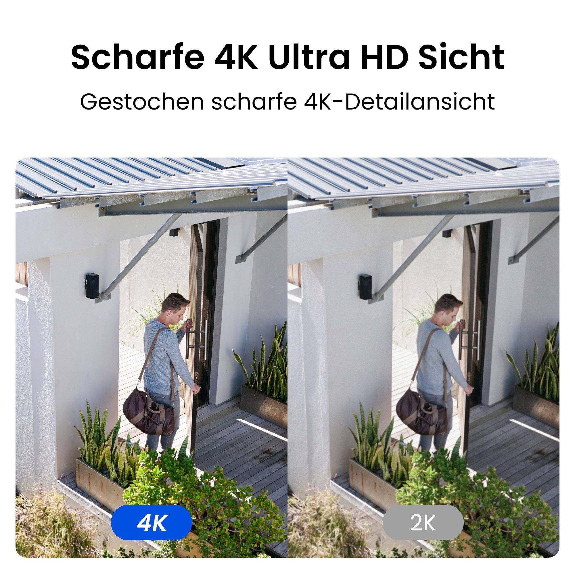 Reolink Überwachungskamera Lumus Pro WLAN 4K mit Spotlight-Nachtsicht (Innenbereich, Außenbereich, 8MP, 4K Farbige Nachtsicht,F1.6 Superblende,Intelligente Erke – Bild 2 von 5