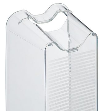 relaxdays Frischhaltedose 2 x schmaler Kühlschrank Organizer, Kunststoff