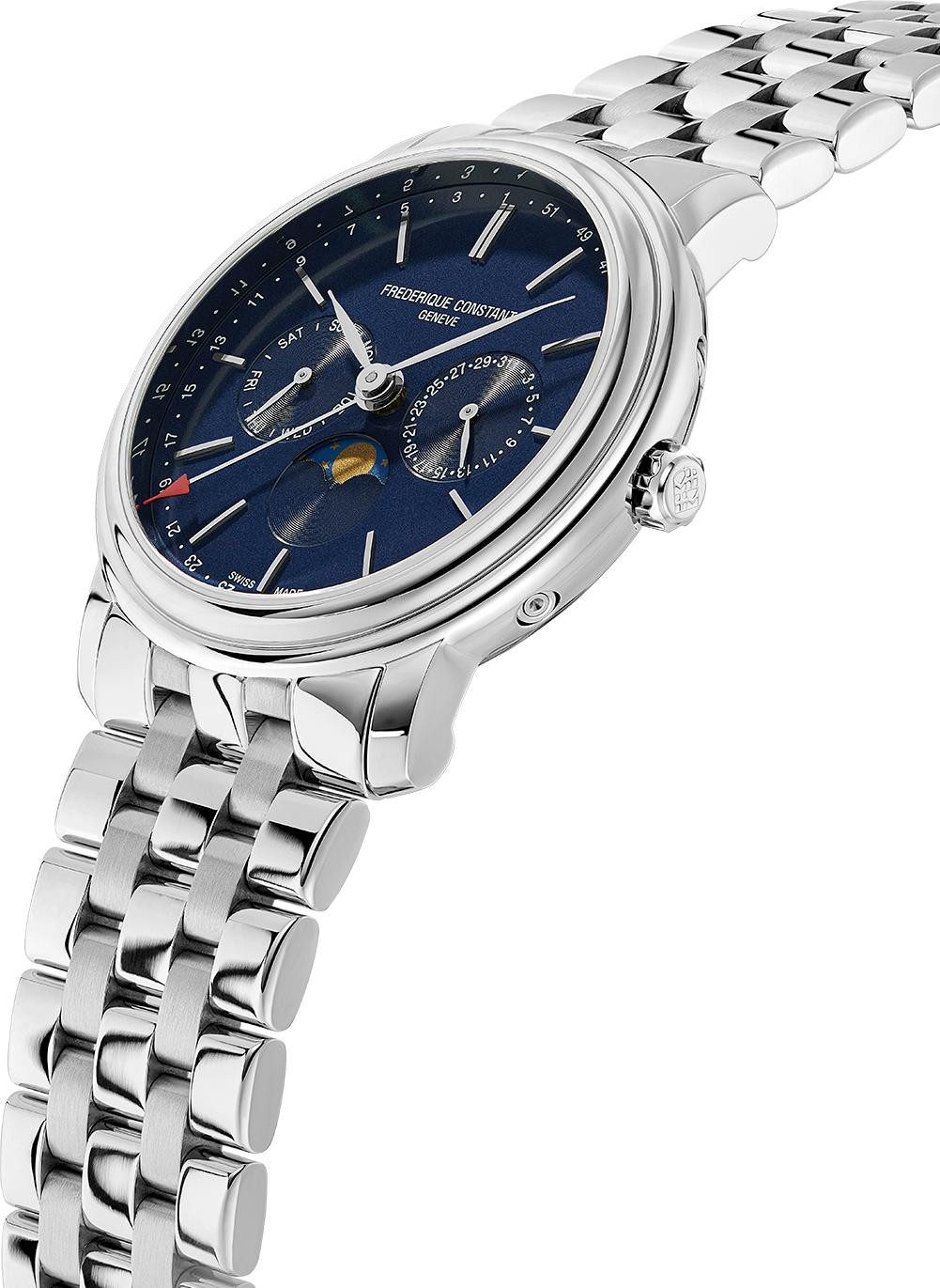 Frederique Constant Mechanische Uhr INDEX BUSINESS TIMER Herrenarmbanduhr