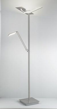 casa NOVA Stehlampe Stehleuchte, casa NOVA Stehleuchte MATEO (DH 42x182 cm) DH 42x182 cm silber