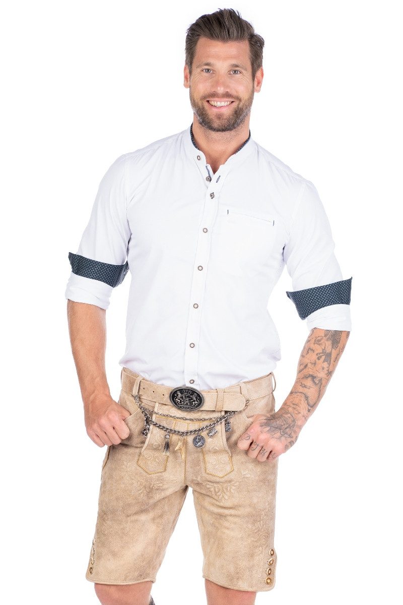 Spieth & Wensky Trachtenhemd Trachtenhemd - GREILING - weiß/dunkelblau günstig online kaufen