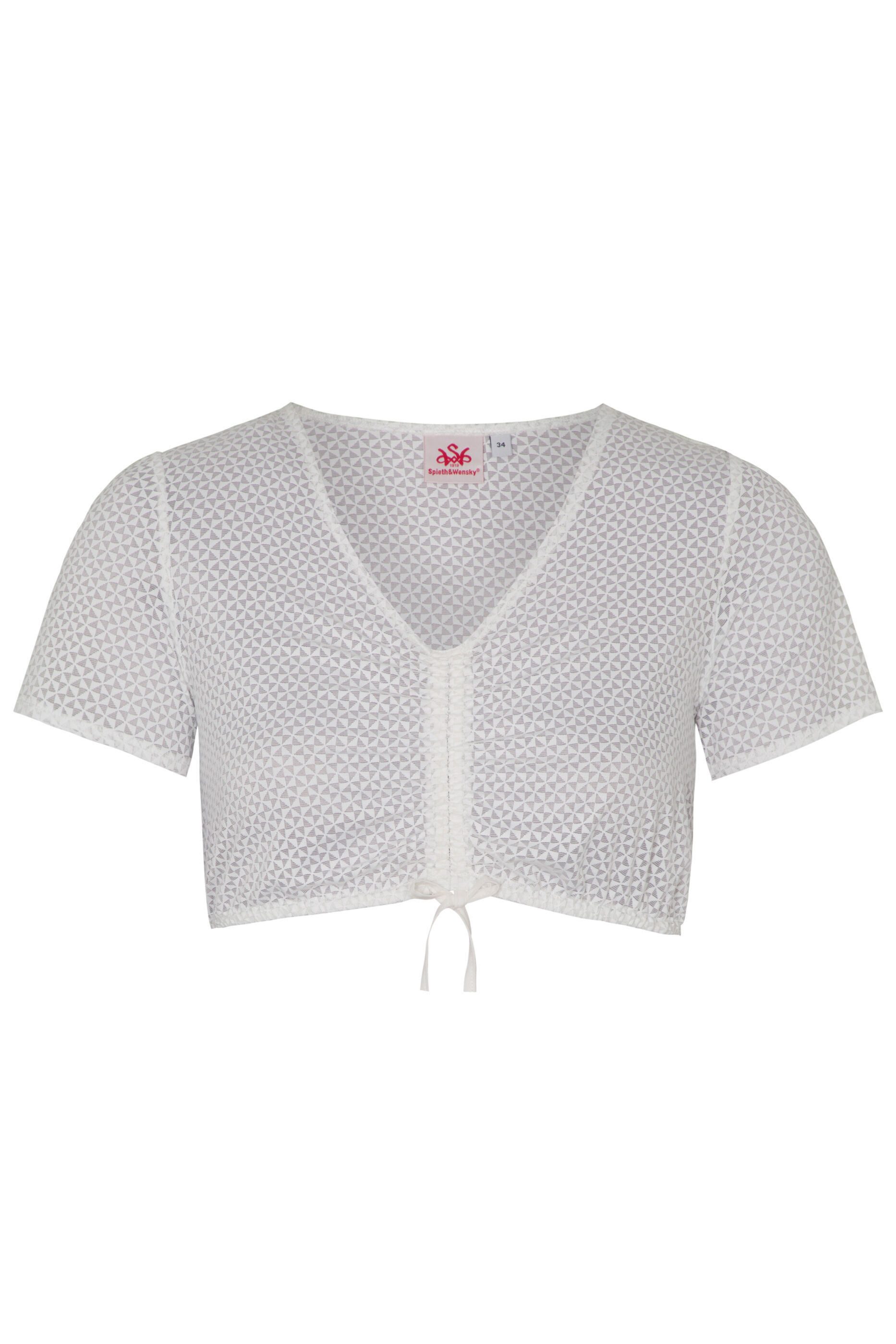 Spieth & Wensky Dirndlbluse Friend (1-tlg) mit dezentem Allover-Muster günstig online kaufen