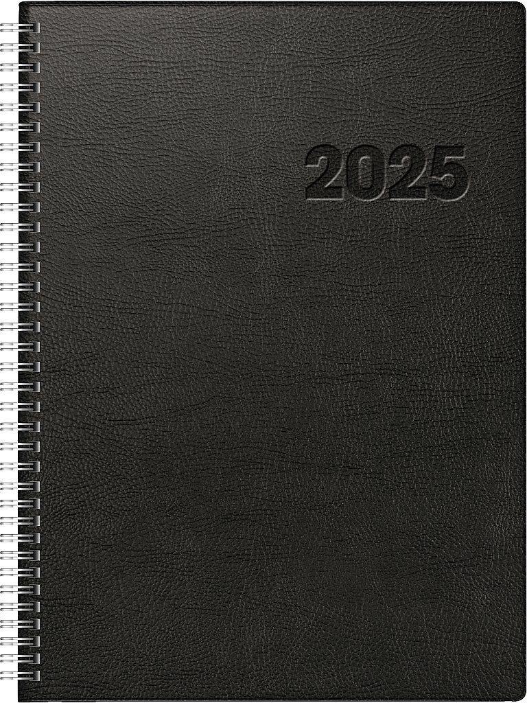 RIDO Buchkalender Conform, für 2025, 1 Seite = 1 Tag (Sa/So = 1 Seite 