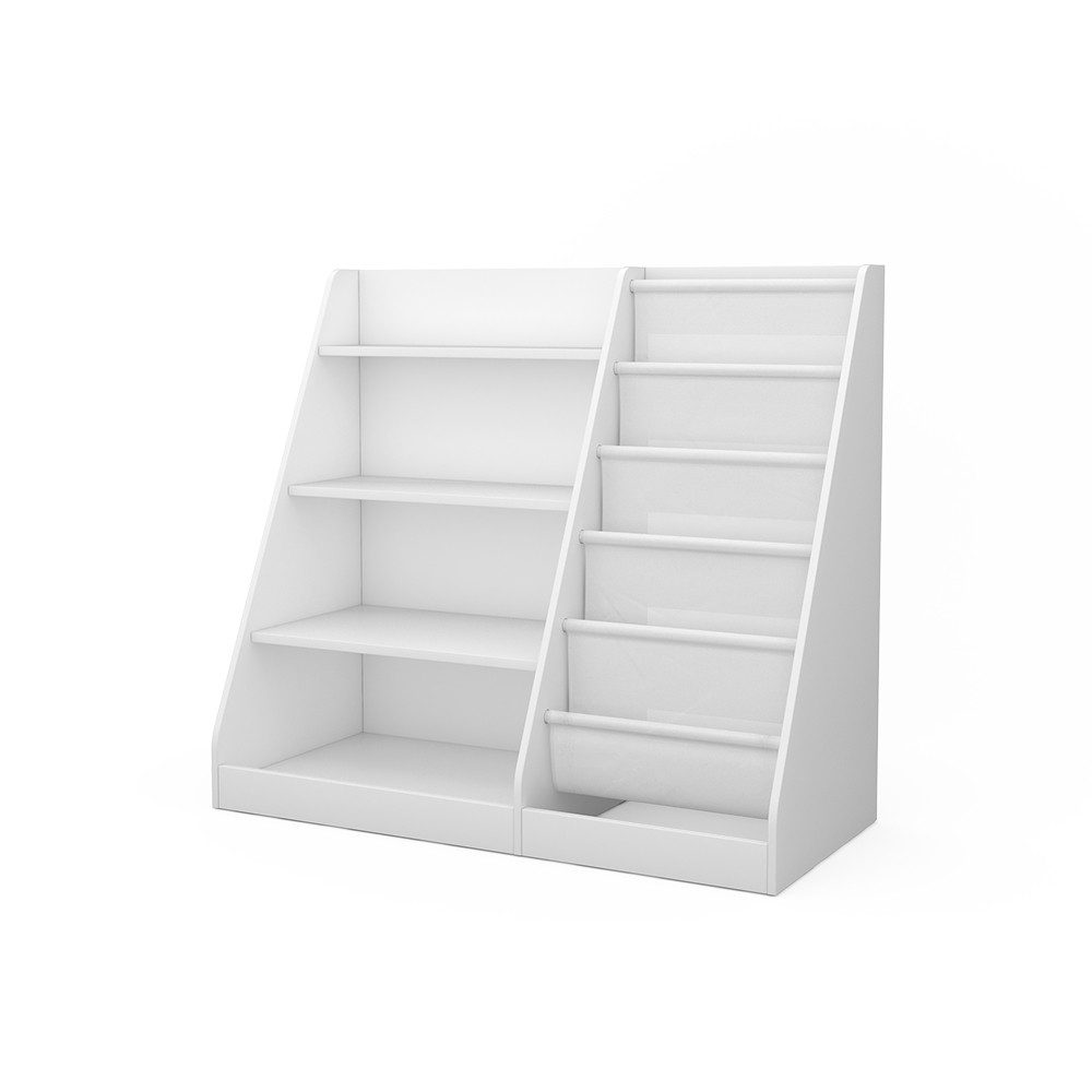 Vicco Bücherregal Conny, Weiß, 90 x 80.5 cm mit großen Ablagen günstig online kaufen