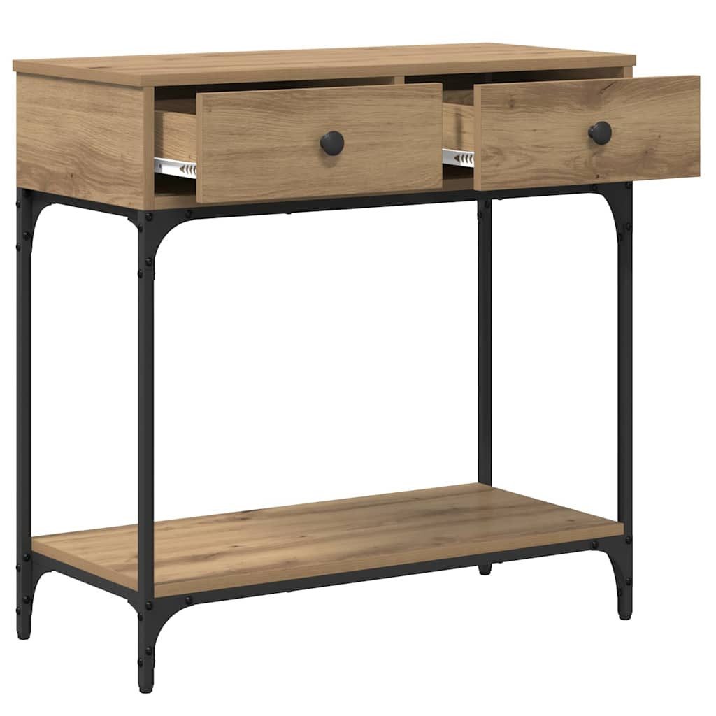 vidaXL Beistelltisch Konsolentisch Artisan-Eiche 75 x 34,5 x 75 cm Holzwerkstoff (1-St) – Bild 5 von 5