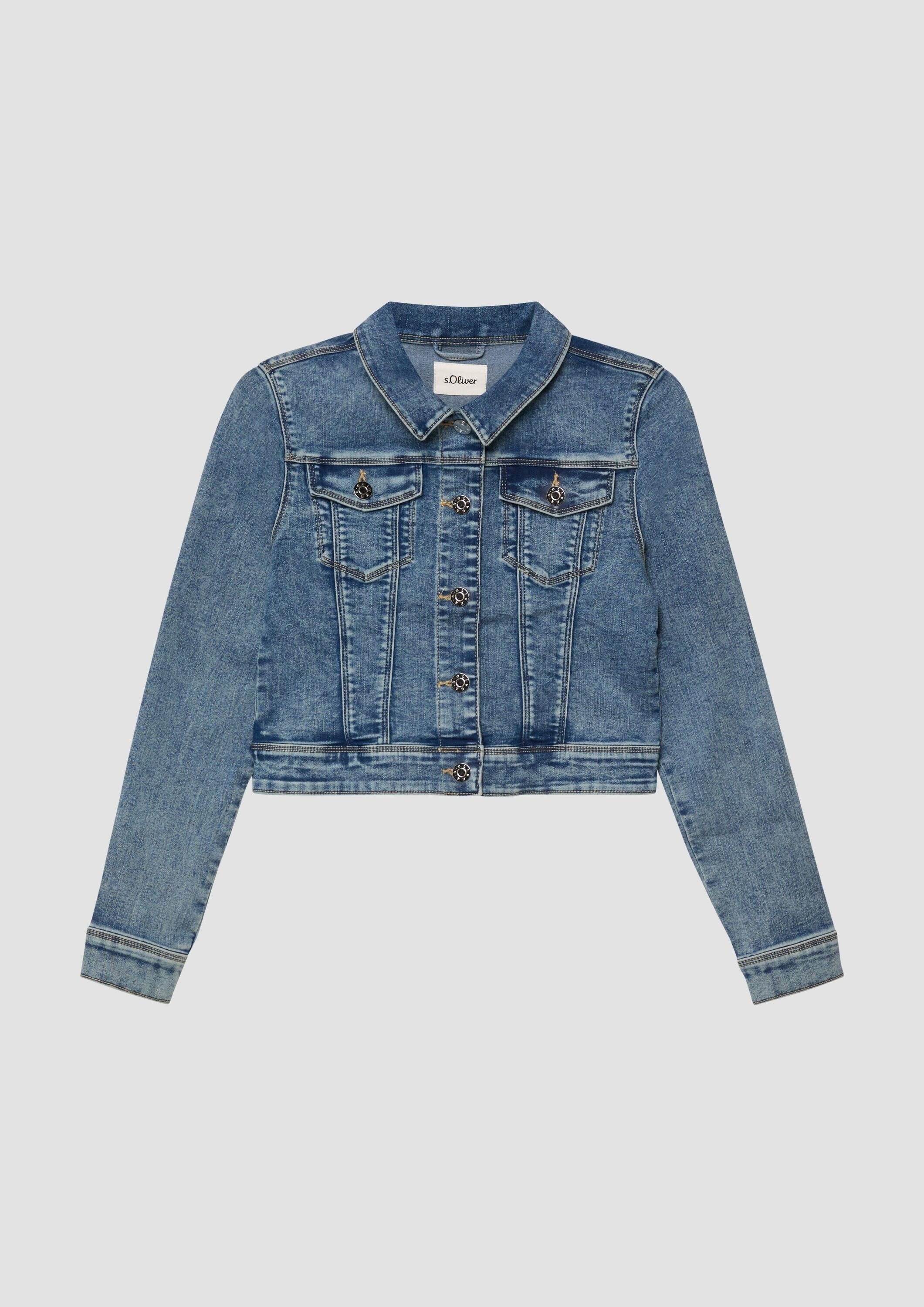 s.Oliver Funktionsjacke Indoor-Jacke Jeansjacke im Regular Fit
