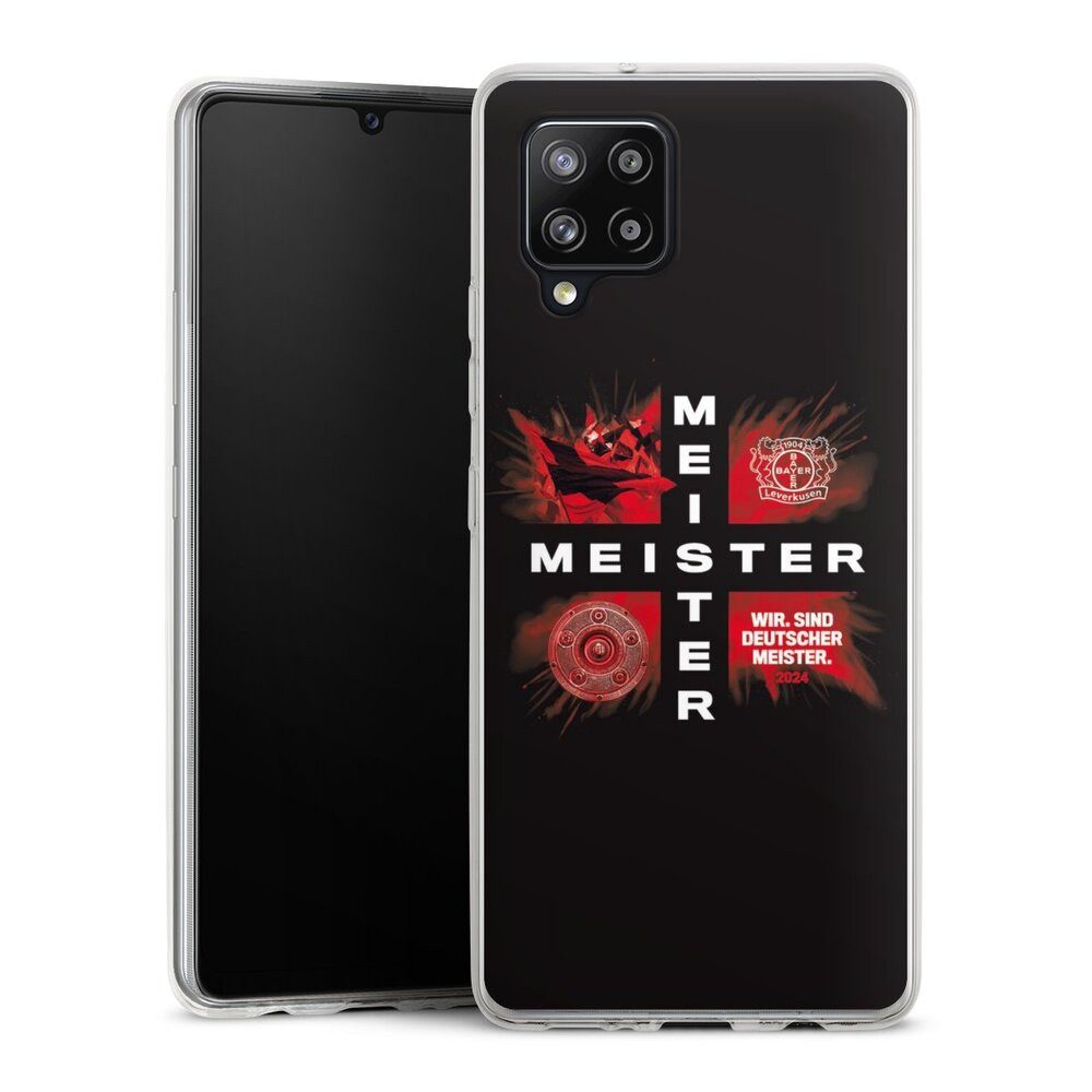 DeinDesign Handyhülle Bayer 04 Leverkusen Meister Offizielles Lizenzprodukt, Samsung Galaxy A42 5G Slim Case Silikon Hülle Ultra Dünn Schutzhülle