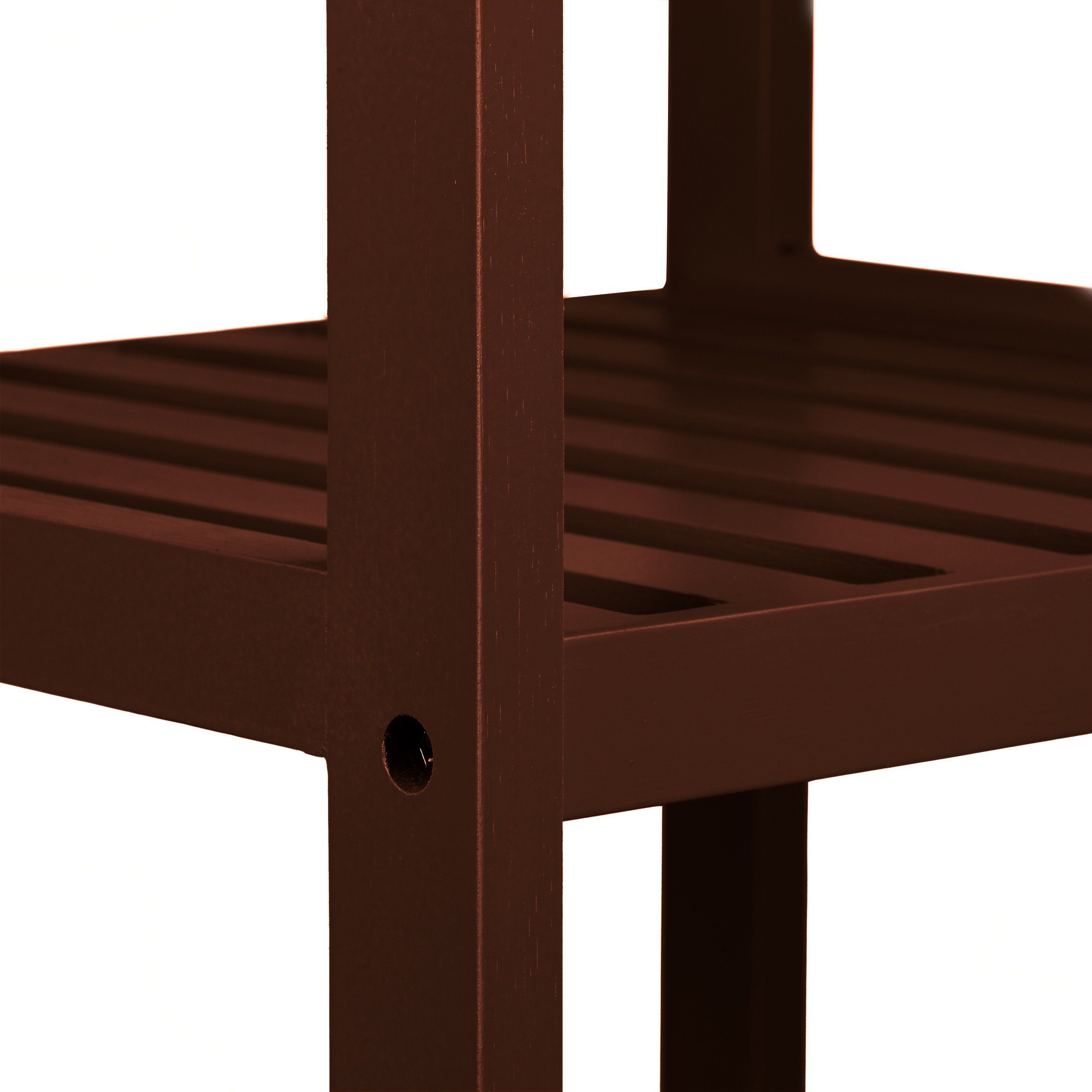 relaxdays Badregal Bambus Badregal dunkelbraun, 1-tlg. – Bild 5 von 5