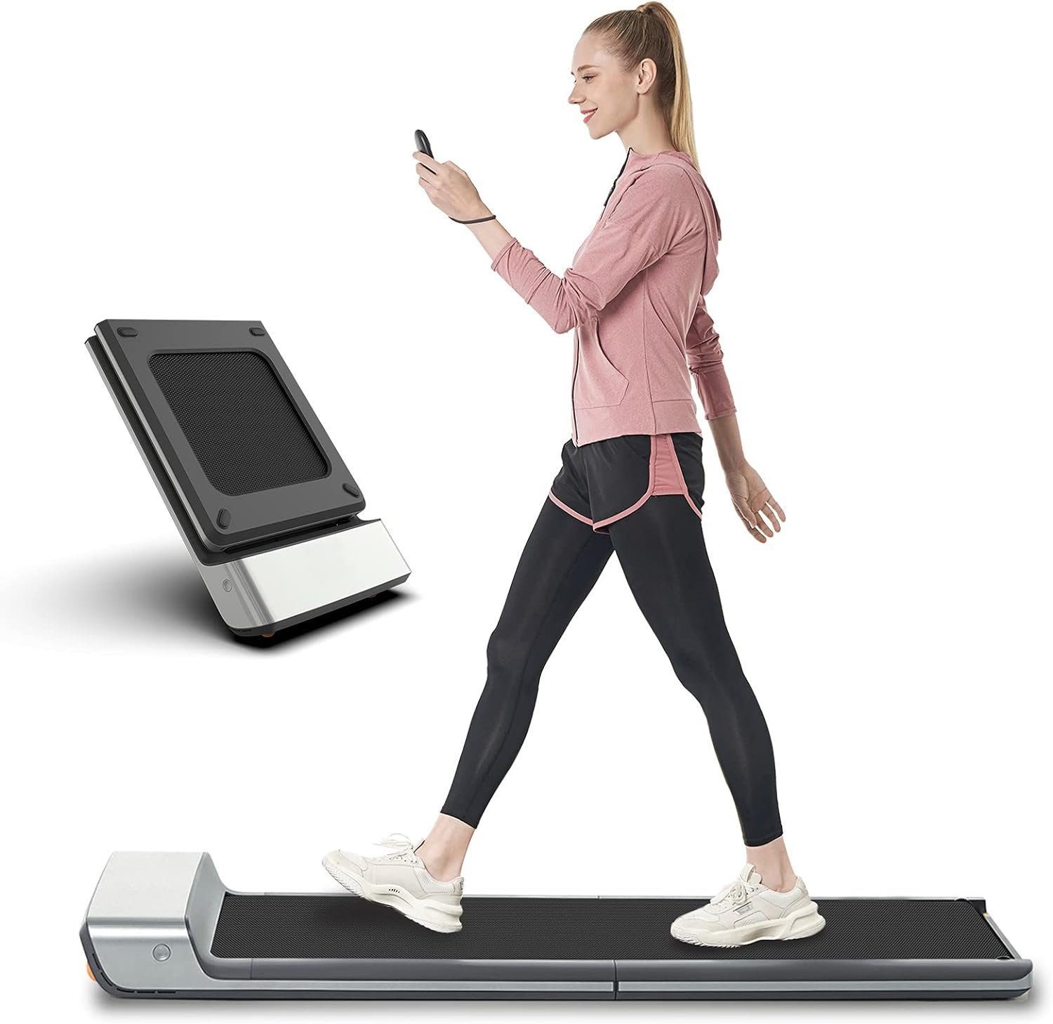 Walkingpad Laufband Elektrisches Laufband, Klappbar, leise,bis 100kg Laufband für Zuhause (Lauf Band Elektrisch, Walking Pad, Treadmill für Zuhause, Sportgeräte für Zuhause, für abnehmen Sport, für Haus, Joggen), Laufbänder, Winter laufen, Sport