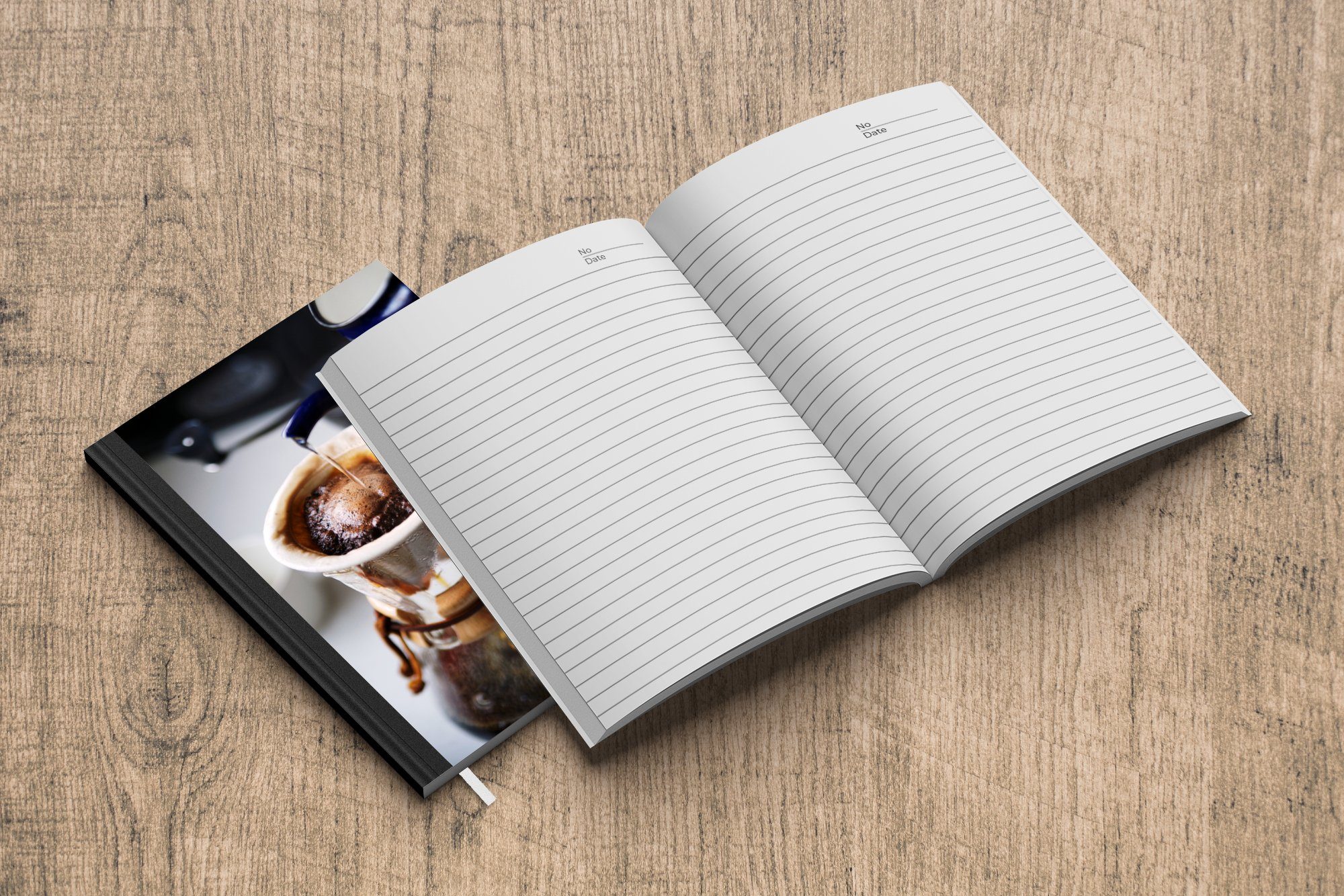 MuchoWow Notizbuch Filterkaffee Haushaltsbuch gebrüht, Notizheft, auf Merkzettel, wird Art 98 Tagebuch, Seiten, altmodische A5, die Journal