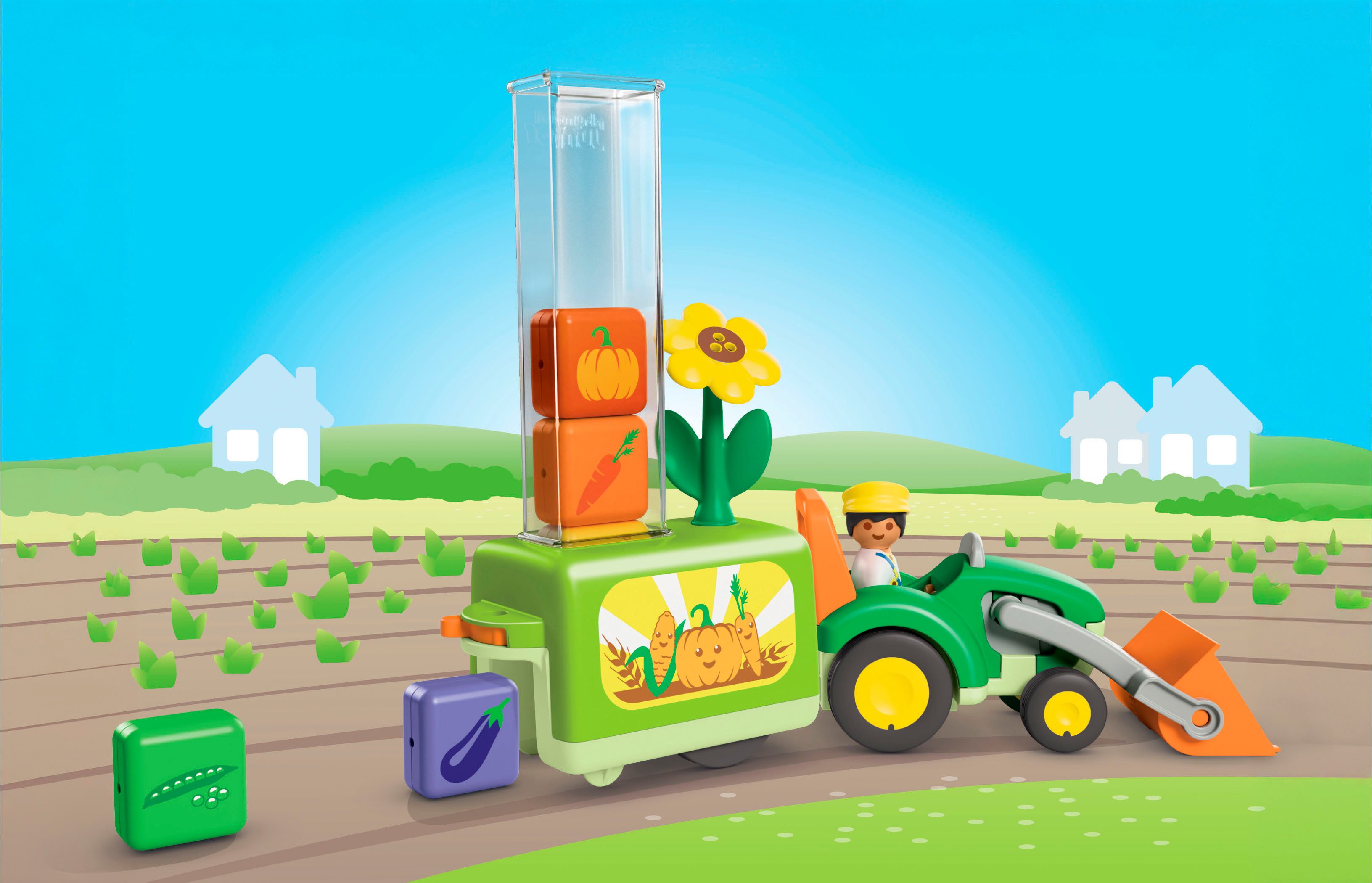 Playmobil® Traktor mit lustiger Pflanzmaschine (71773), Junior Konstruktion günstig online kaufen