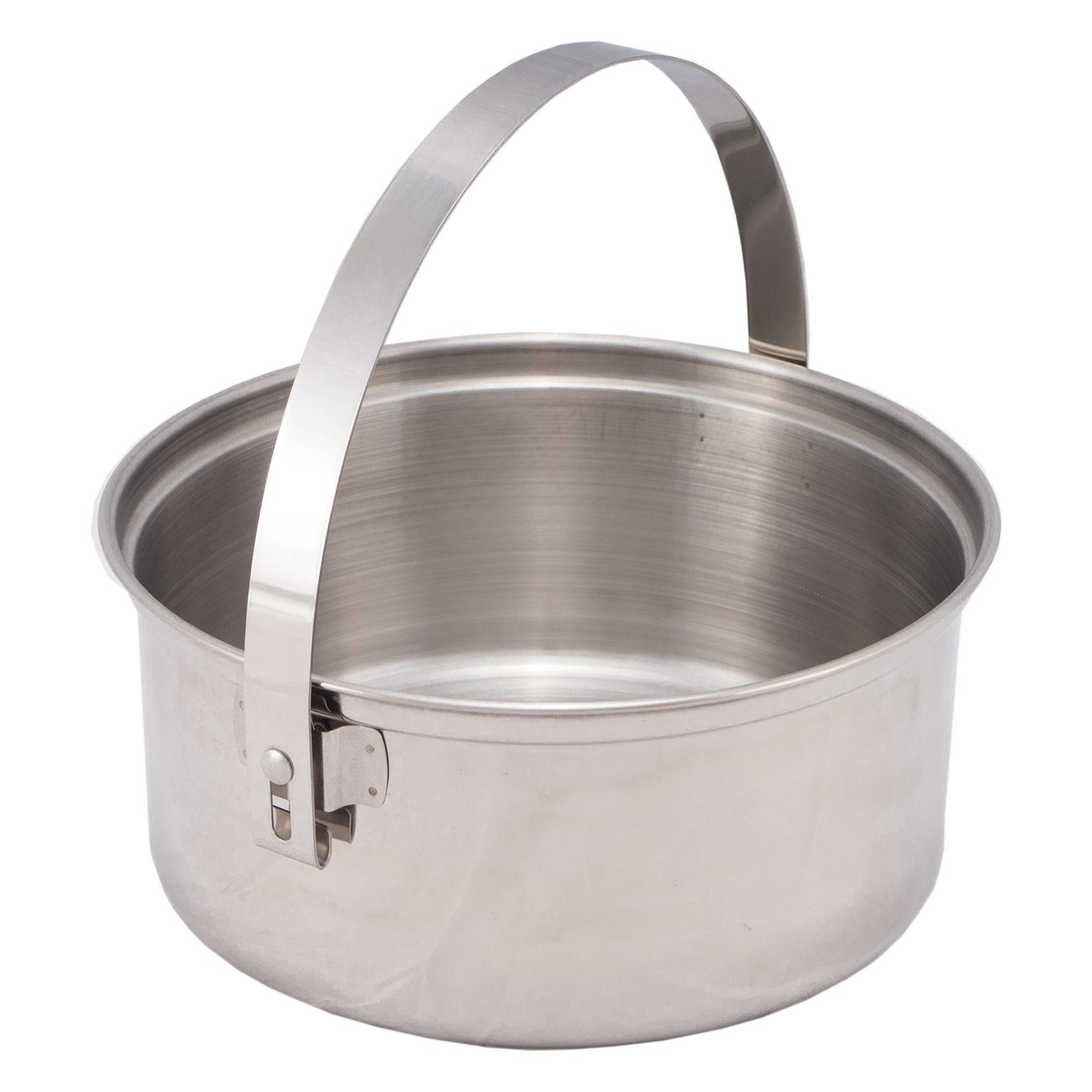 Outdoor International Topf-Set Camping Kochgeschirr Set 2tlg., Edelstahl Topf Pfanne Geschirr Stapelbar