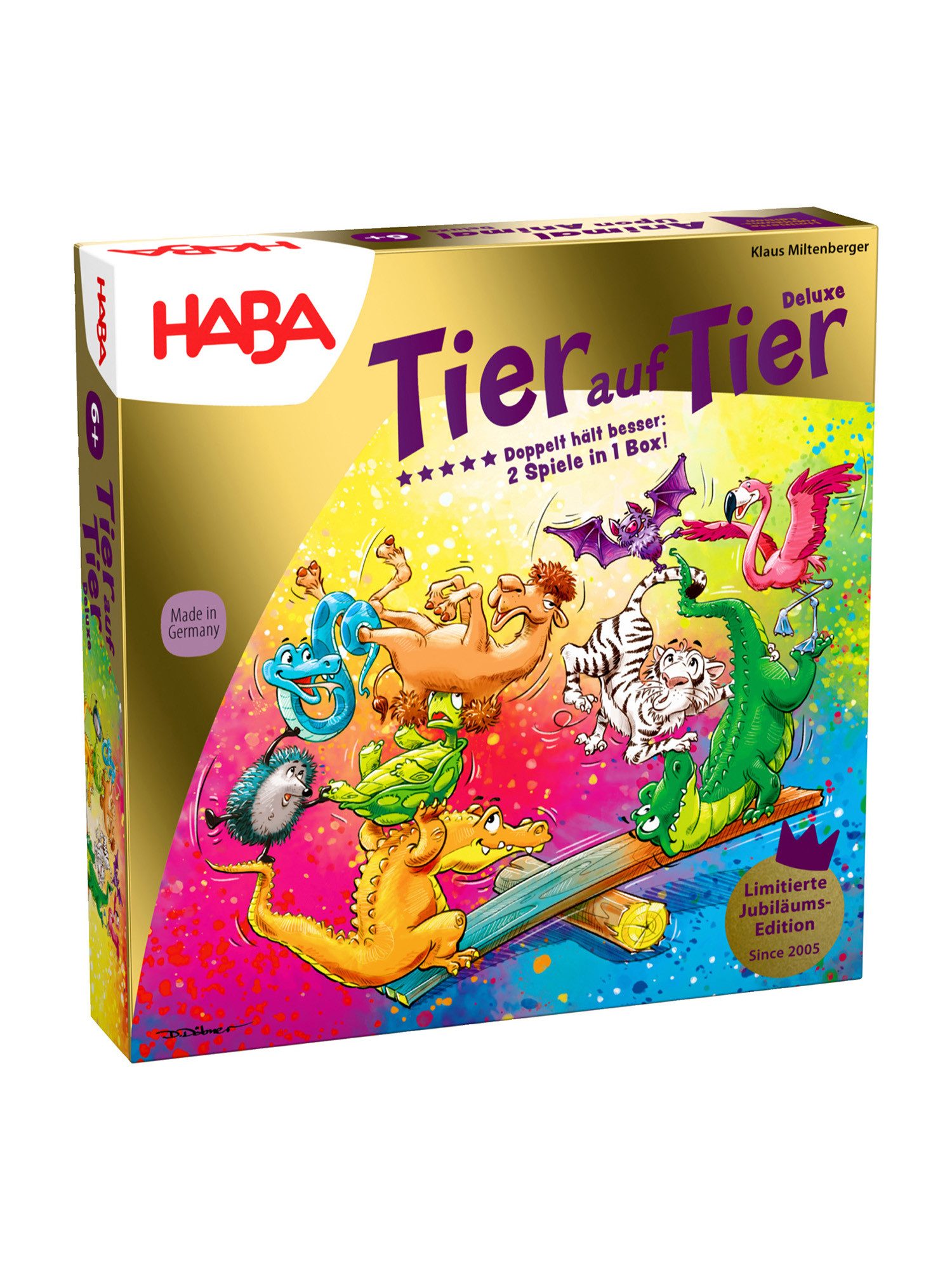 Haba Spiel Tier auf Tier Deluxe, unisex neutral