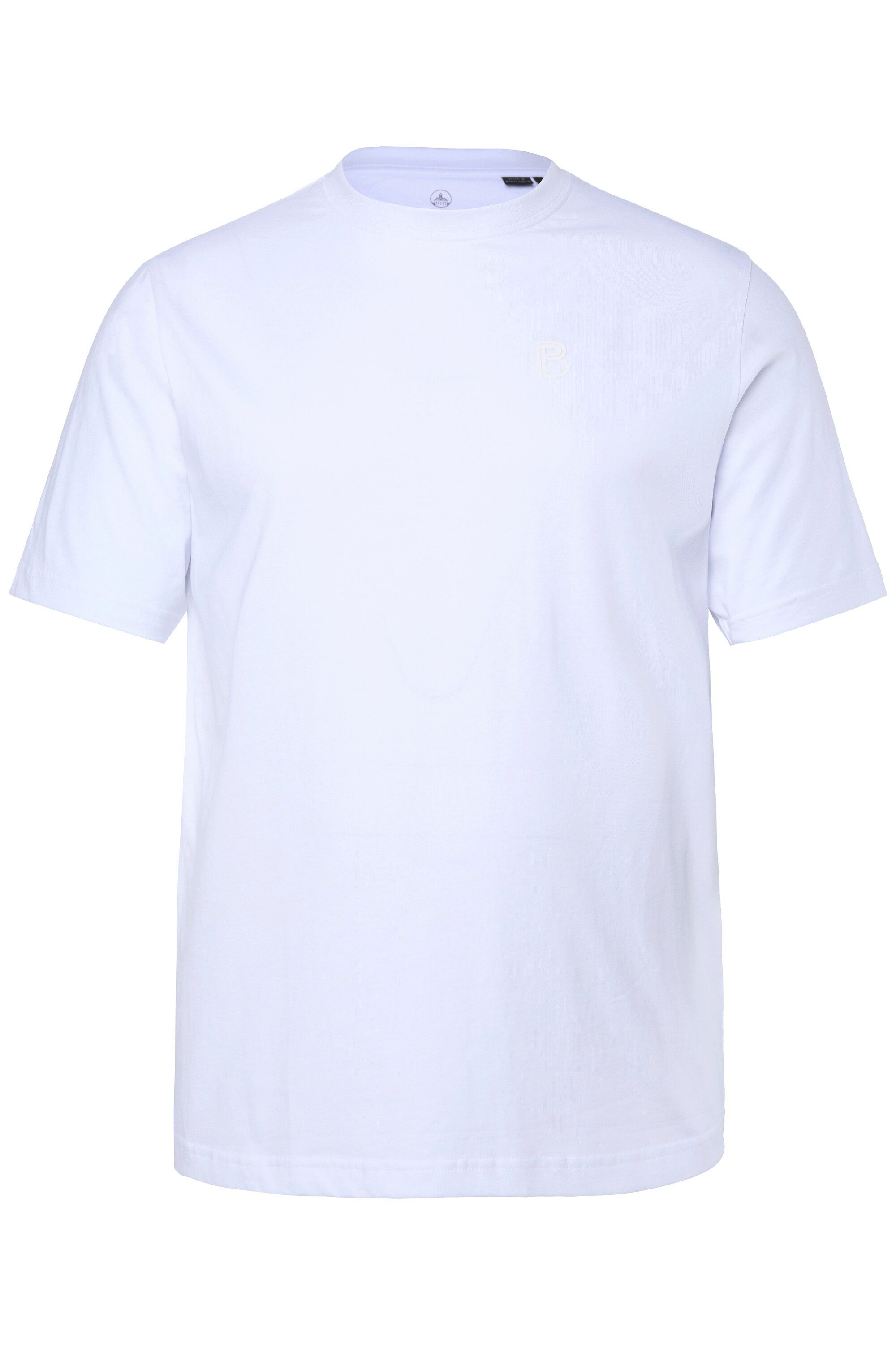 Boston Park T-Shirt T-Shirt Brustprint Halbarm Rundhals