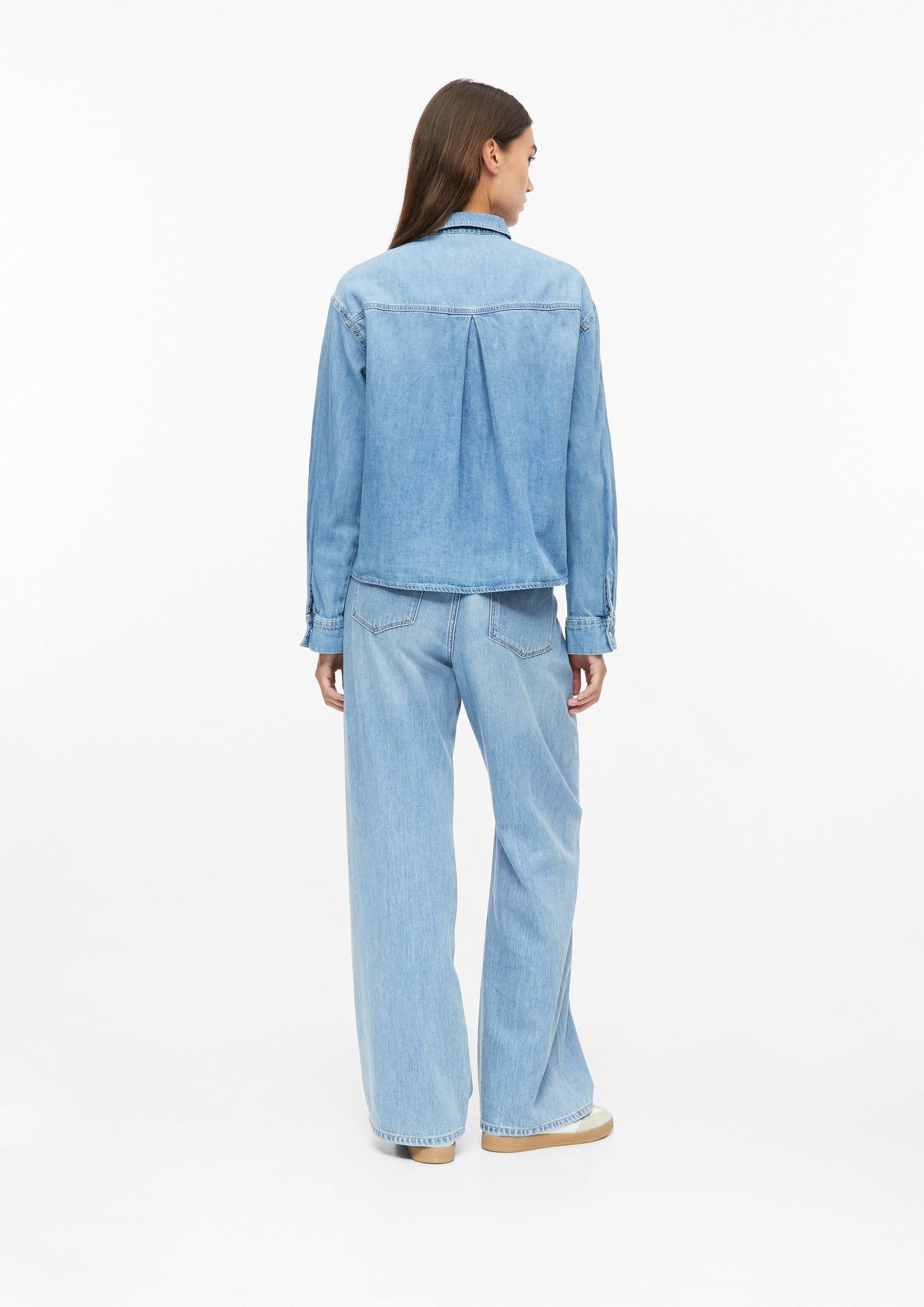 s.Oliver Hemdjacke Bluse Verkürzte Denim-Bluse – Bild 3 von 5