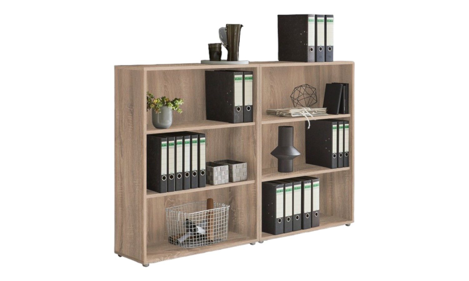 BMG Möbel Aktenregal Schrankwand Set Office Edition, Spar-Set, 6, 9, 10, 15 oder 16 Fächer, Made in Germany